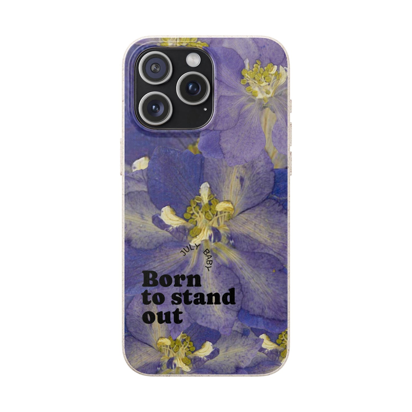 July Eco-friendly birth flower - Biodegradable case