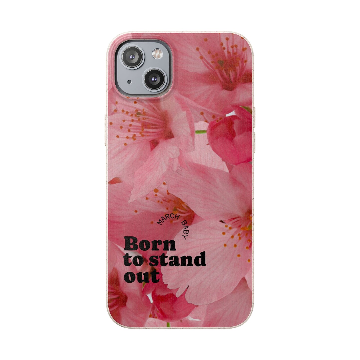March Eco-friendly birth flower - Biodegradable case