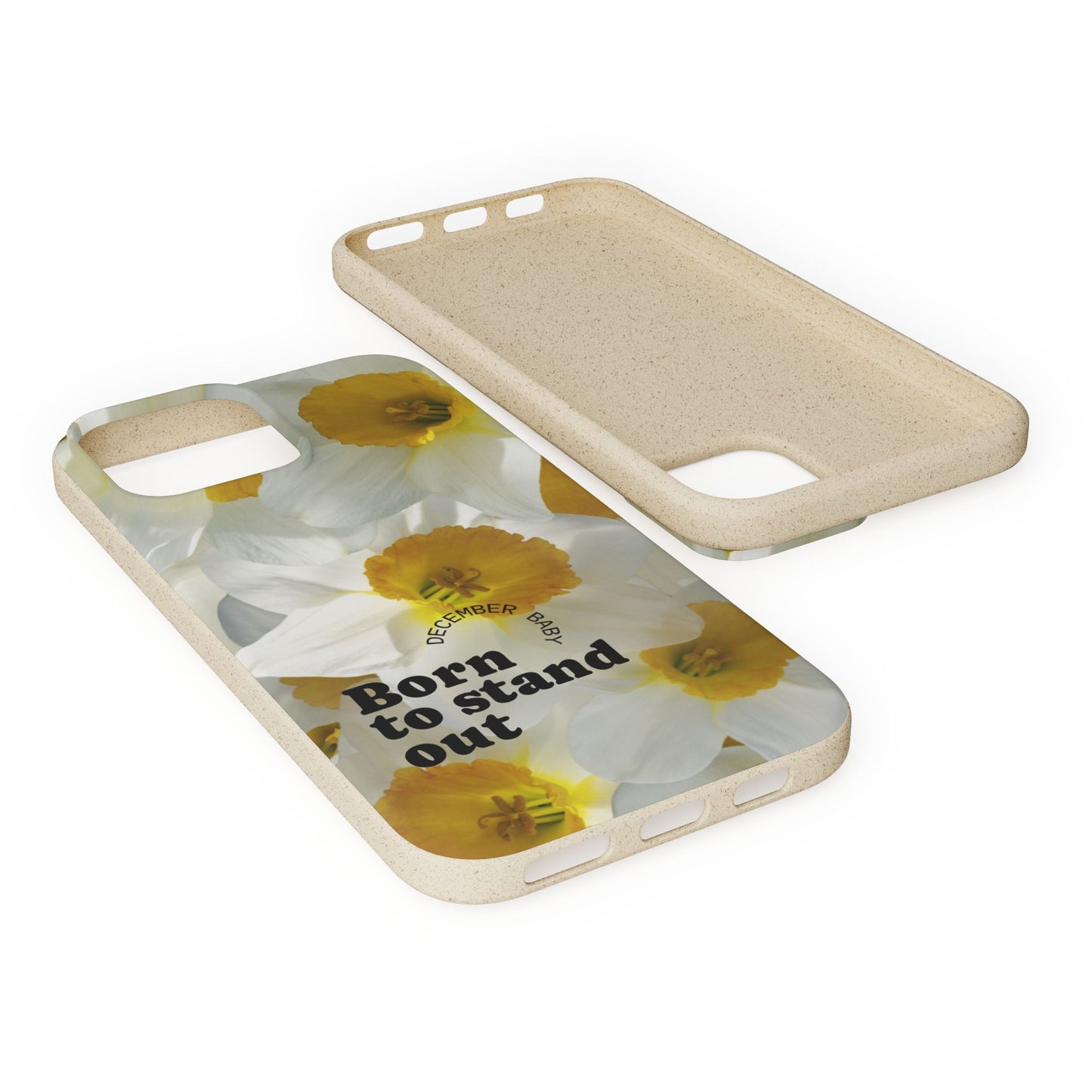 December Eco-friendly birth flower - Biodegradable case