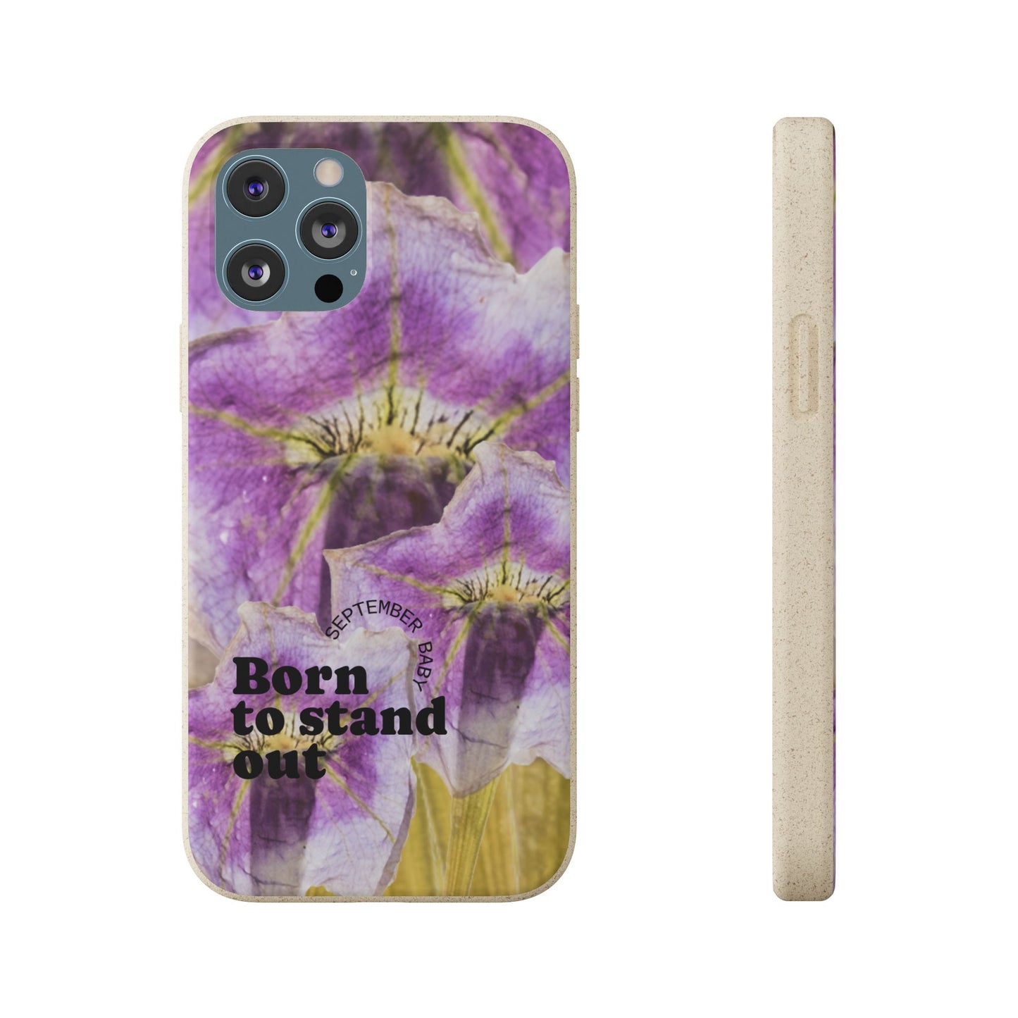 September Eco-friendly birth flower - Biodegradable case