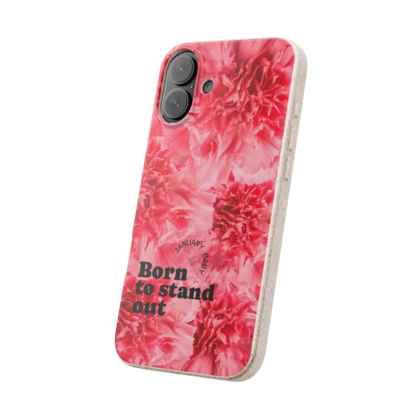 January Eco-friendly birth flower - Biodegradable case