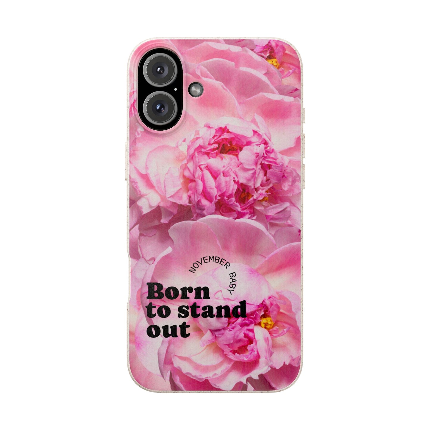 November Eco-friendly birth flower - Biodegradable case