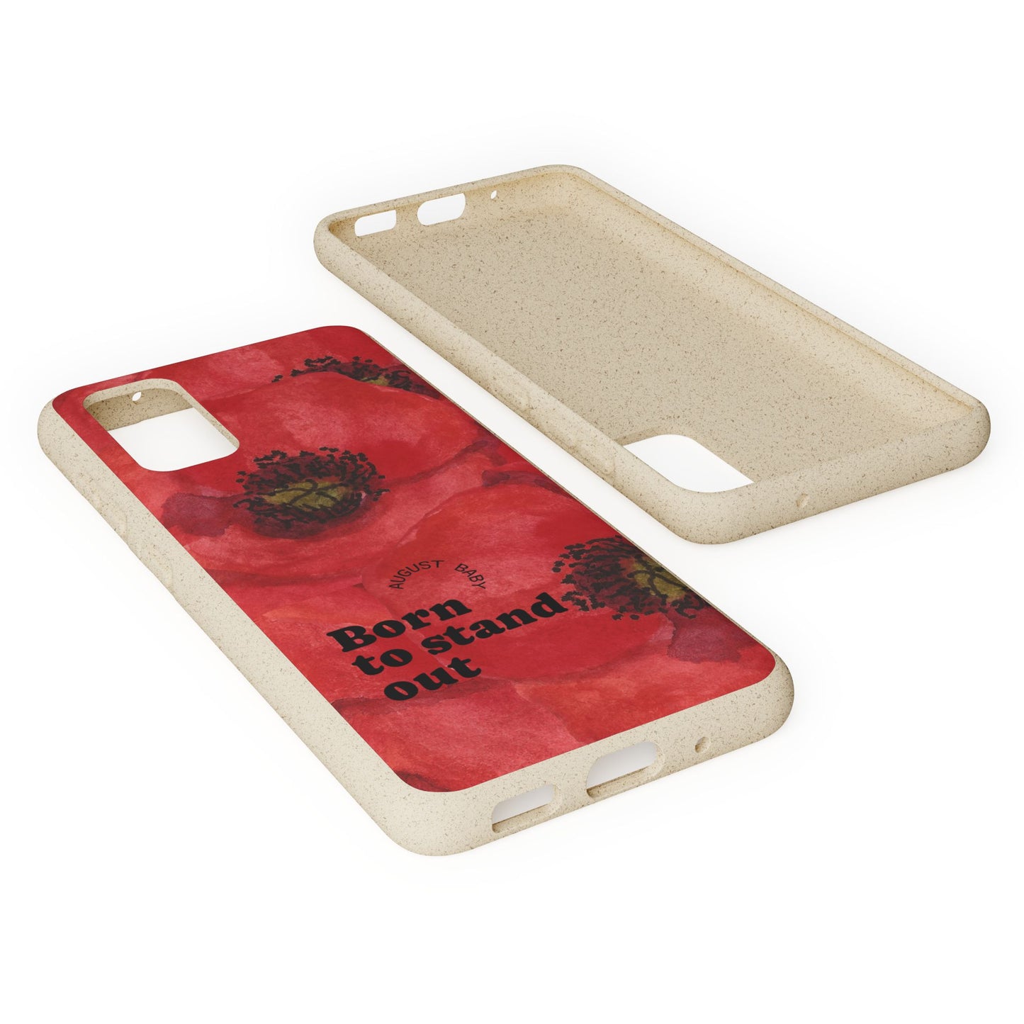 August Eco-friendly birth flower - Biodegradable case