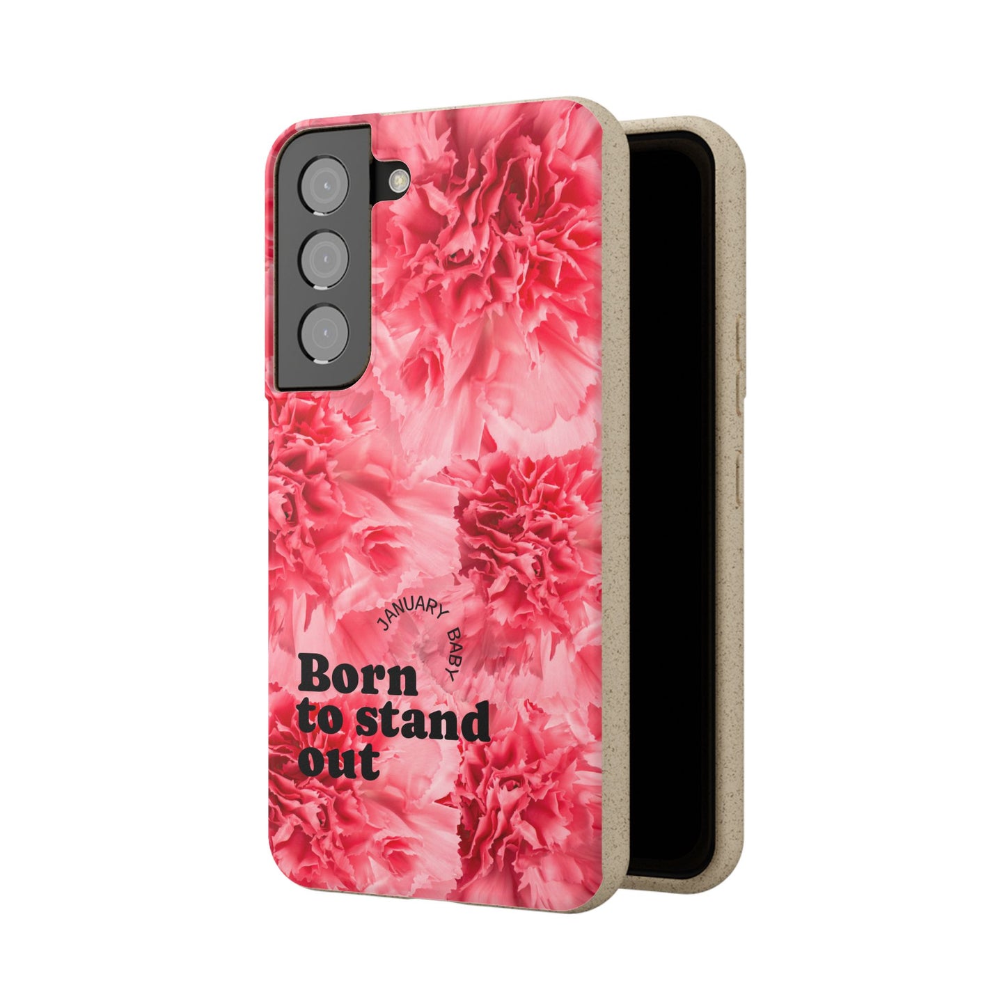 January Eco-friendly birth flower - Biodegradable case