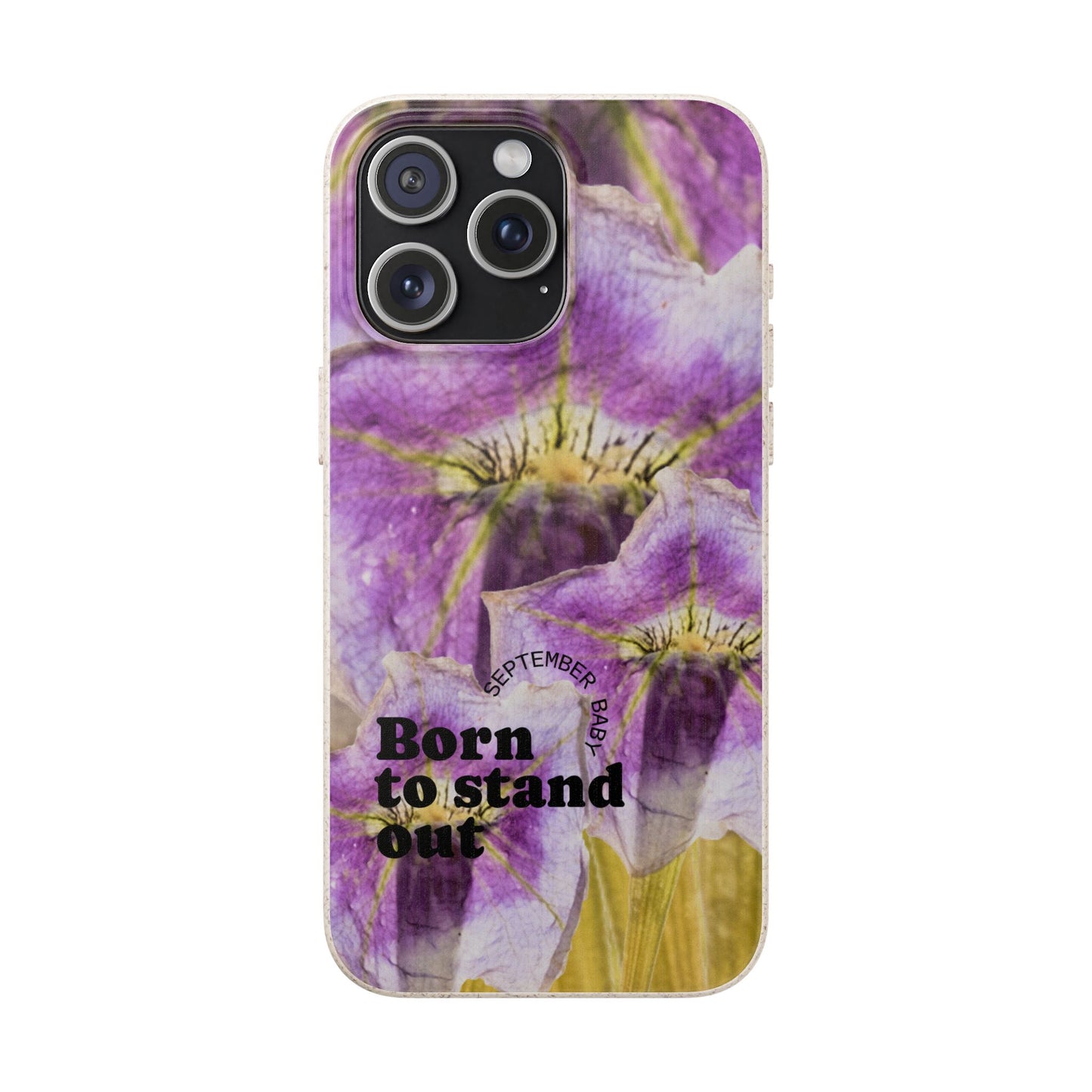 September Eco-friendly birth flower - Biodegradable case