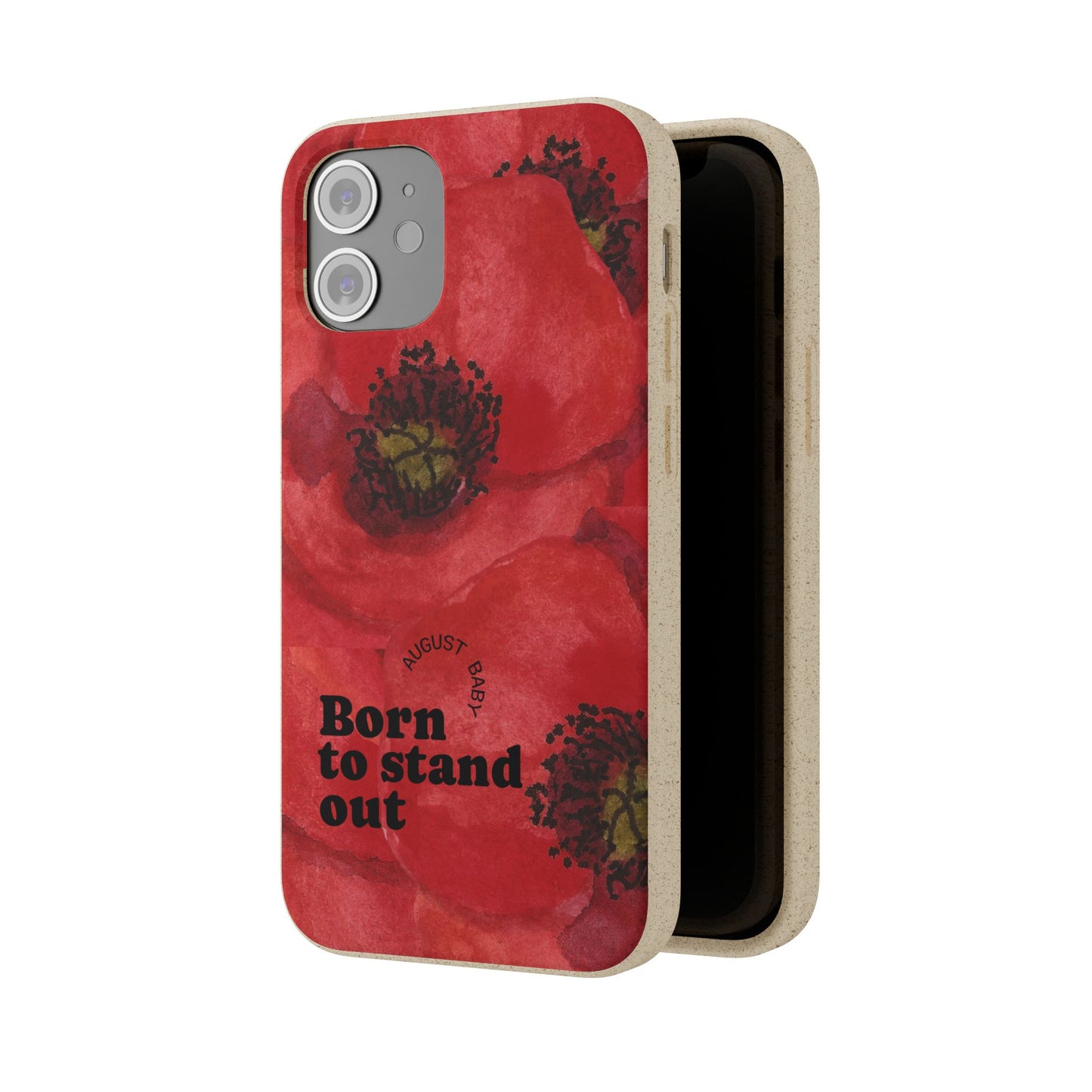 August Eco-friendly birth flower - Biodegradable case