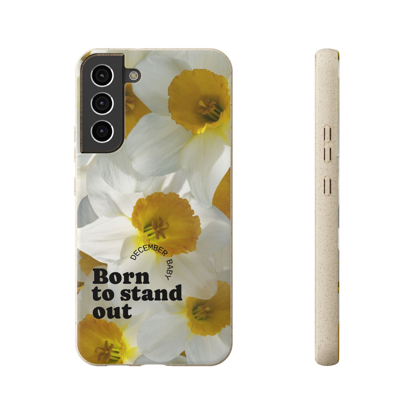 December Eco-friendly birth flower - Biodegradable case