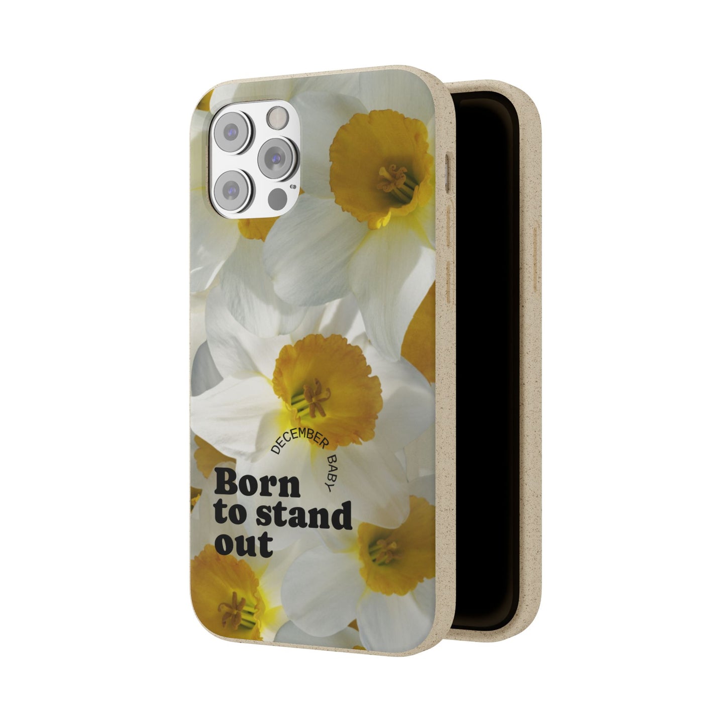 December Eco-friendly birth flower - Biodegradable case