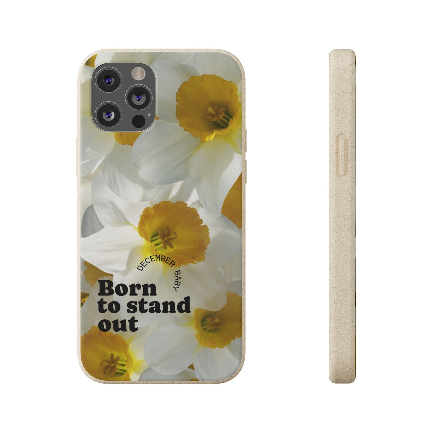 December Eco-friendly birth flower - Biodegradable case