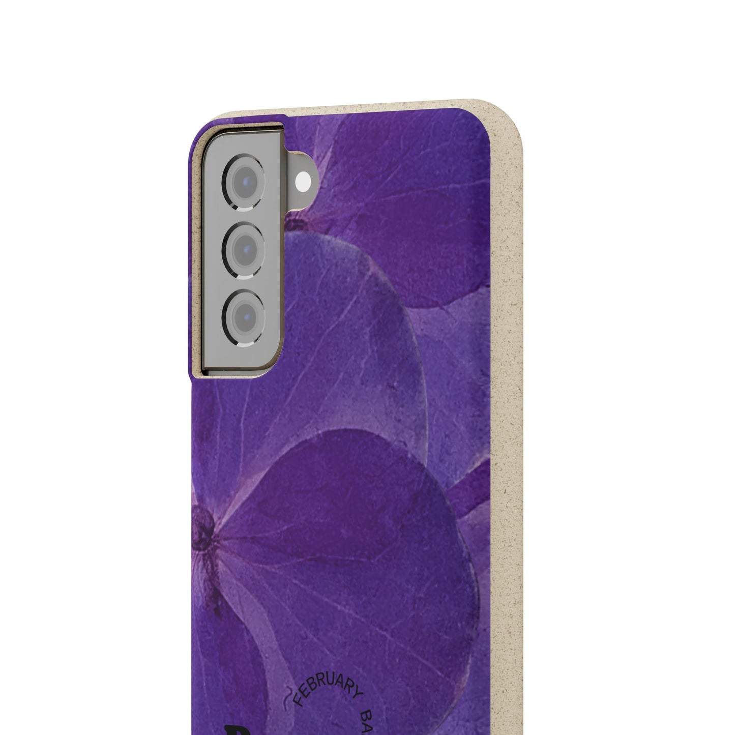 Eco-Friendly February birth flower - Biodegradable case