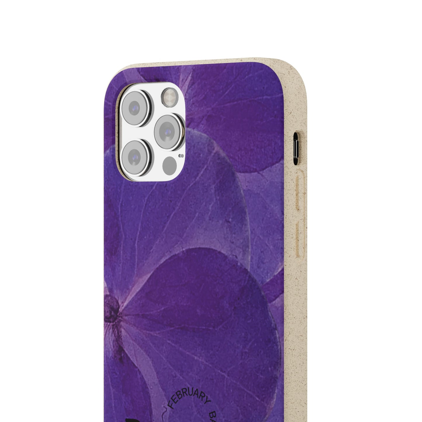 Eco-Friendly February birth flower - Biodegradable case