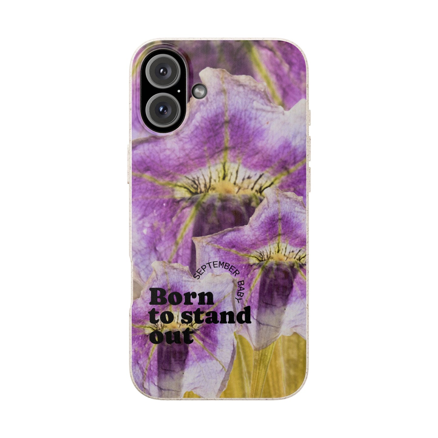 September Eco-friendly birth flower - Biodegradable case