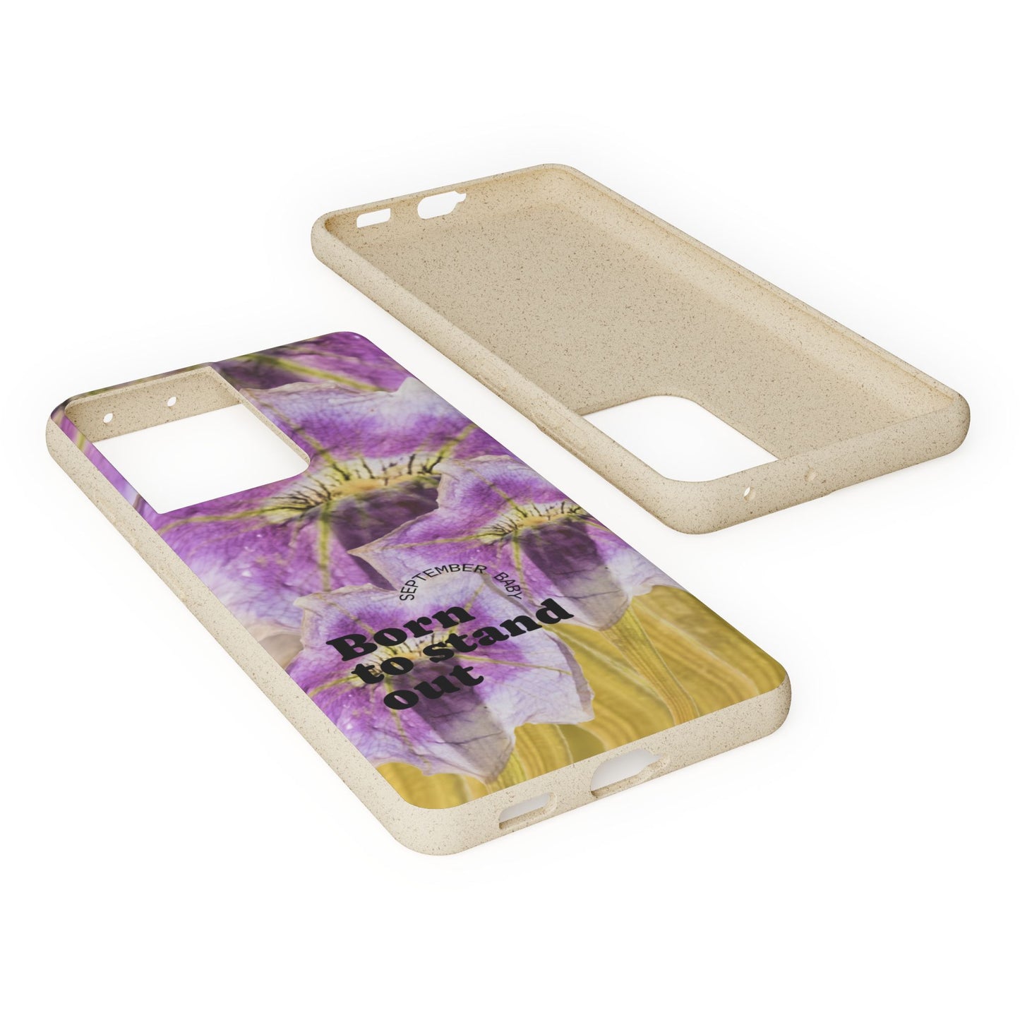 September Eco-friendly birth flower - Biodegradable case