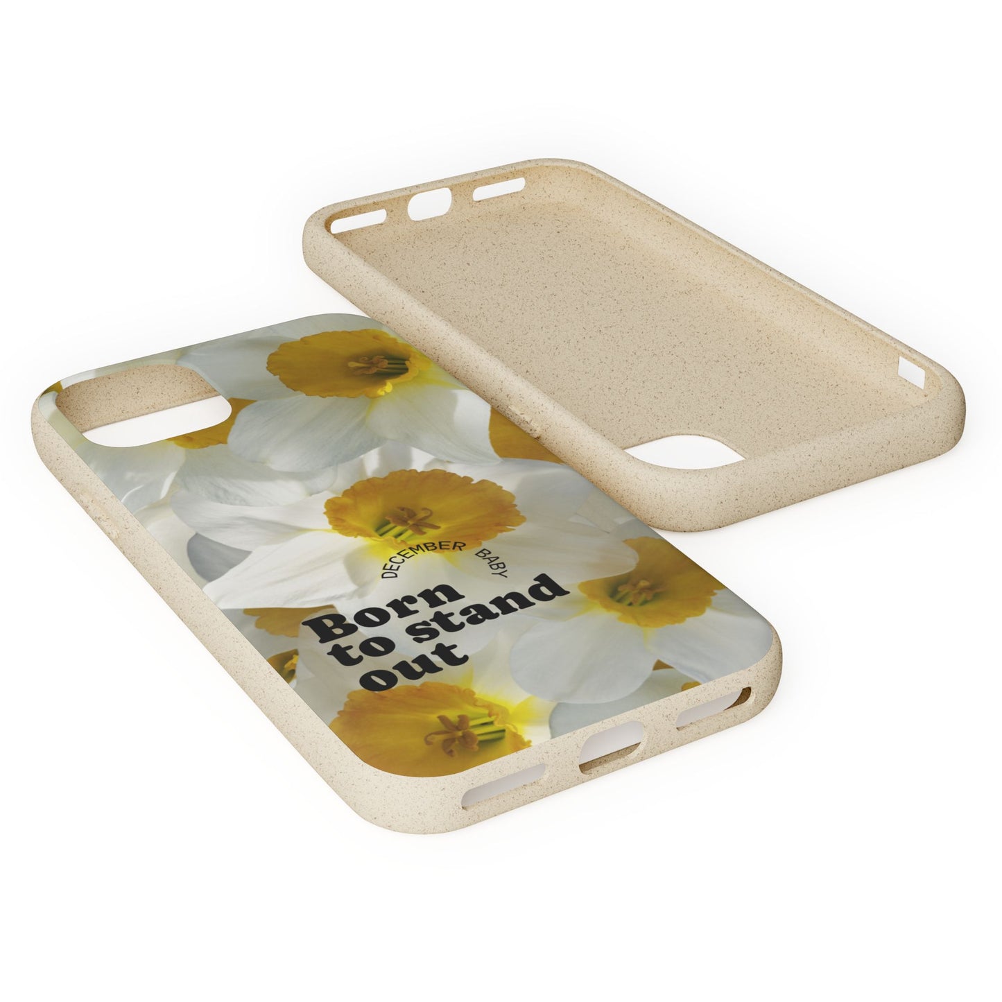 December Eco-friendly birth flower - Biodegradable case