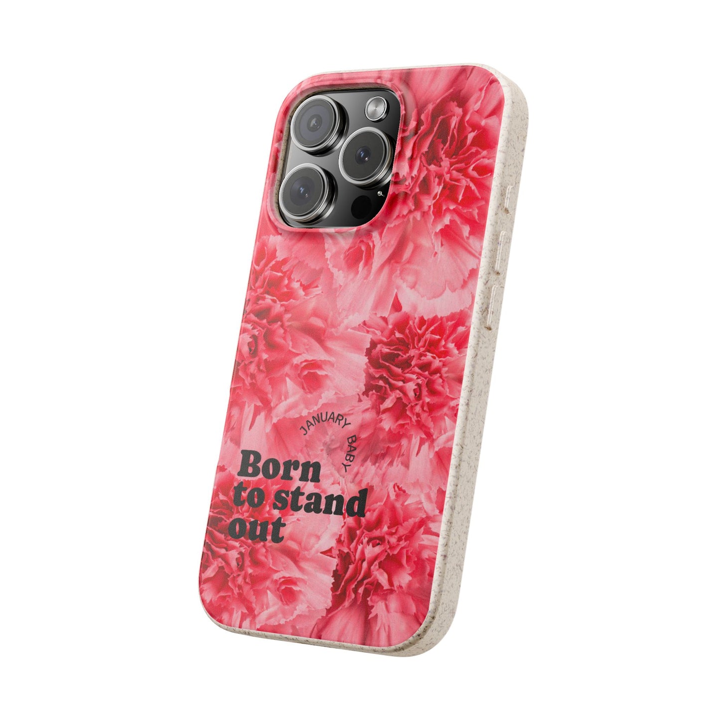 January Eco-friendly birth flower - Biodegradable case