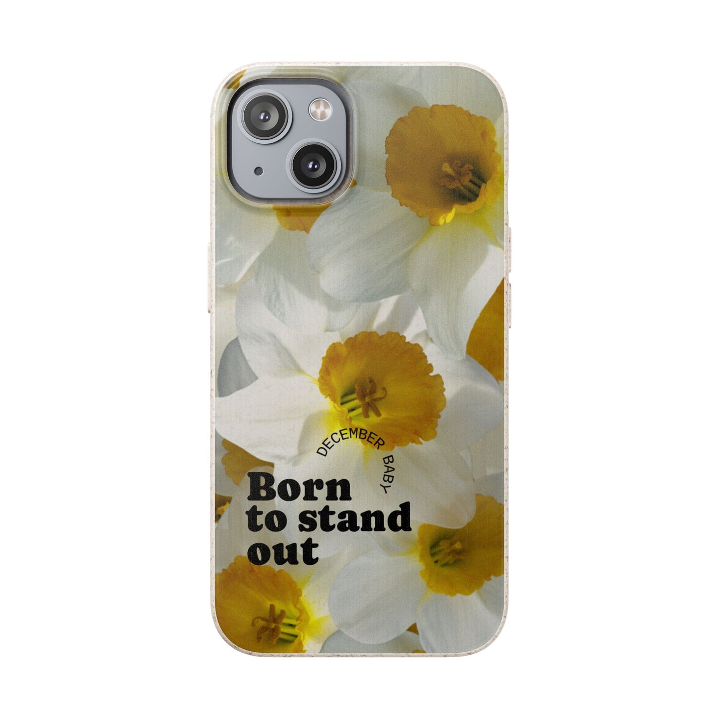 December Eco-friendly birth flower - Biodegradable case