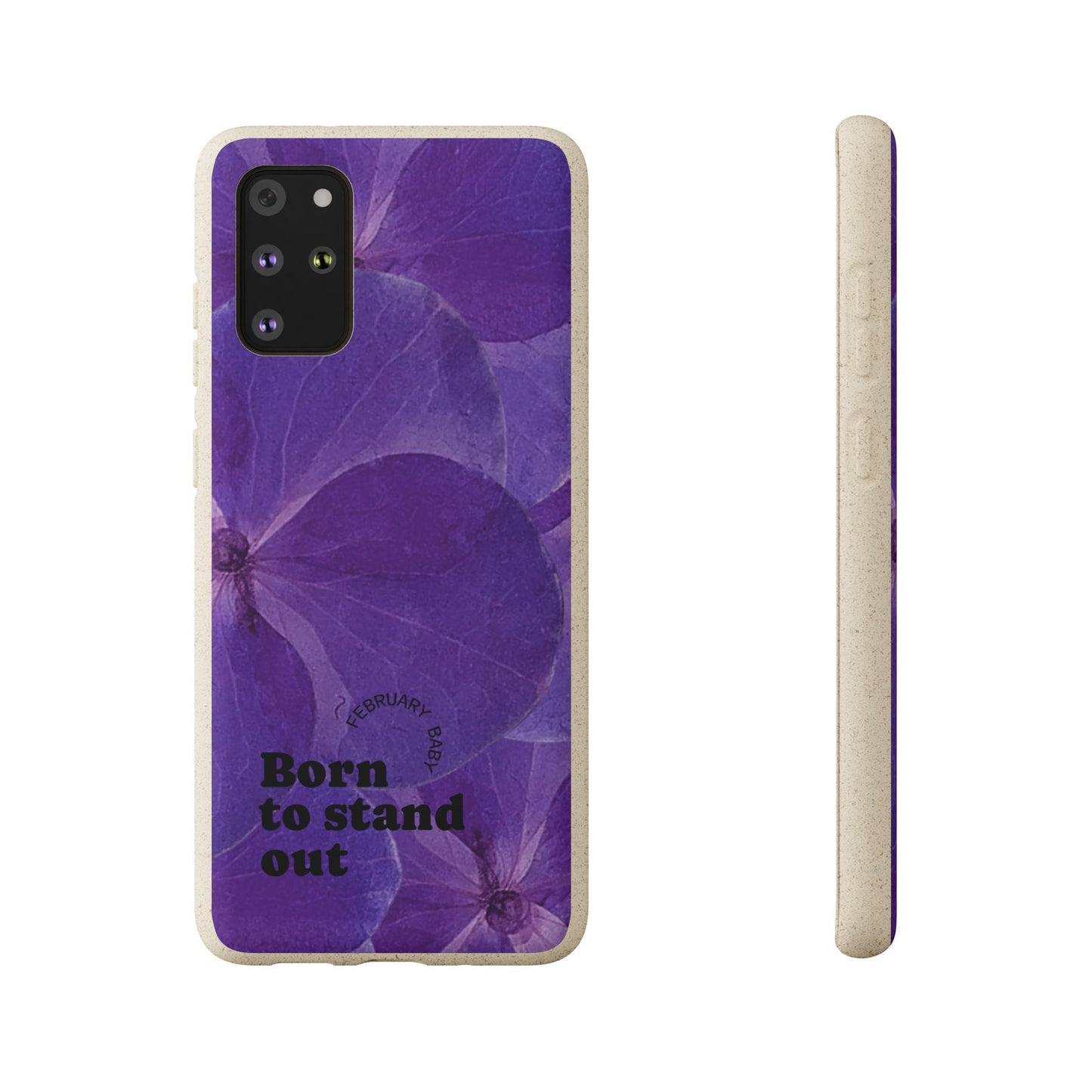 Eco-Friendly February birth flower - Biodegradable case