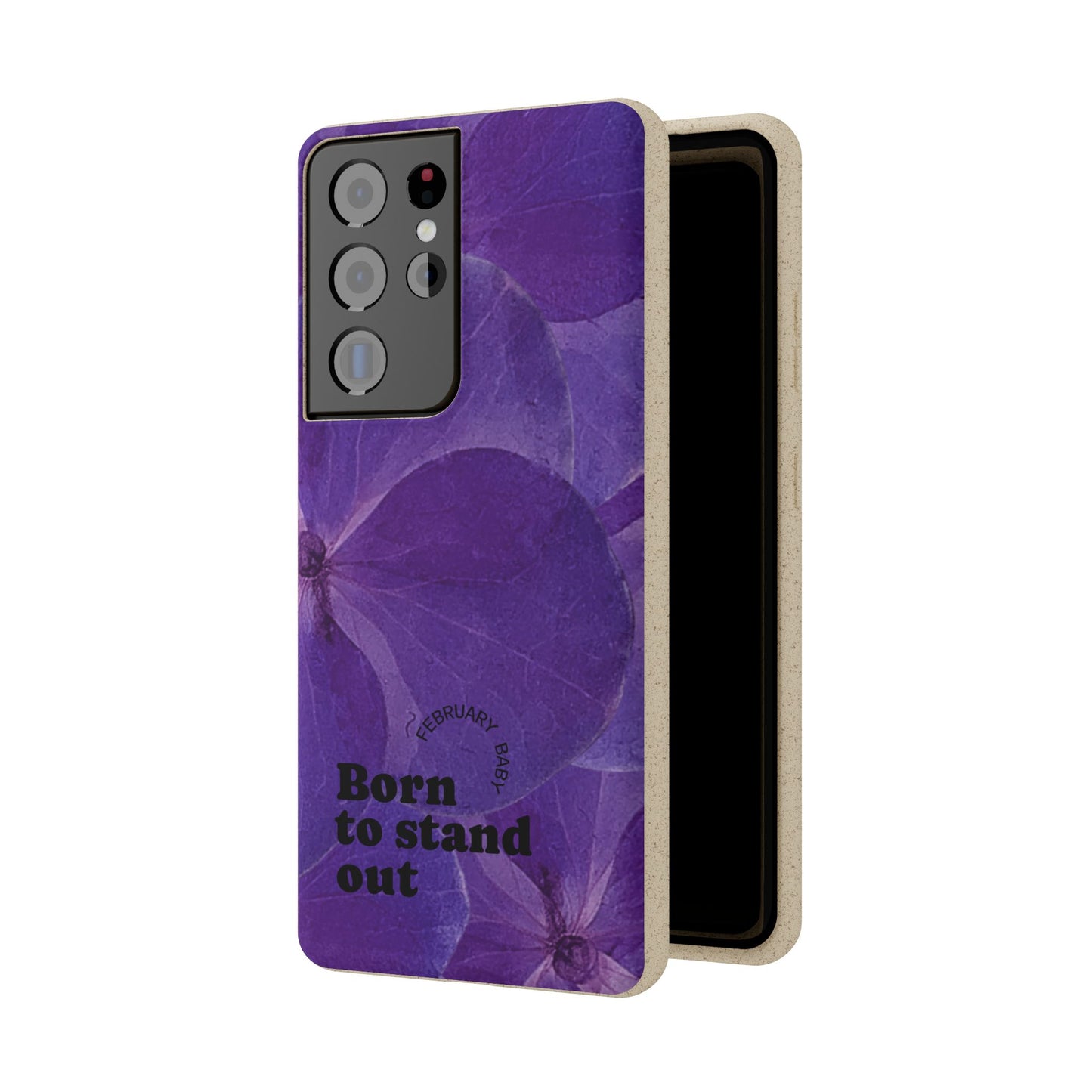 Eco-Friendly February birth flower - Biodegradable case