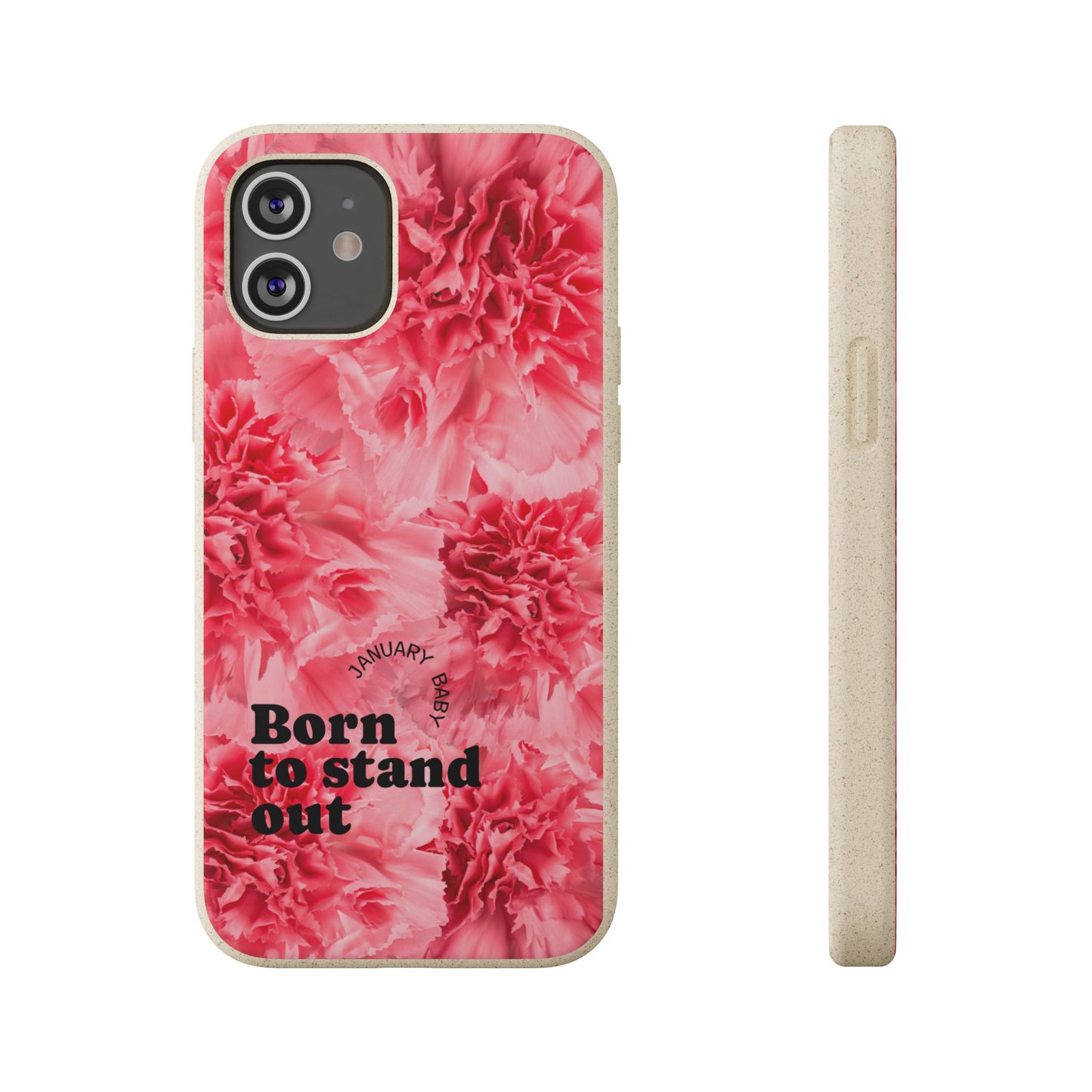 January Eco-friendly birth flower - Biodegradable case