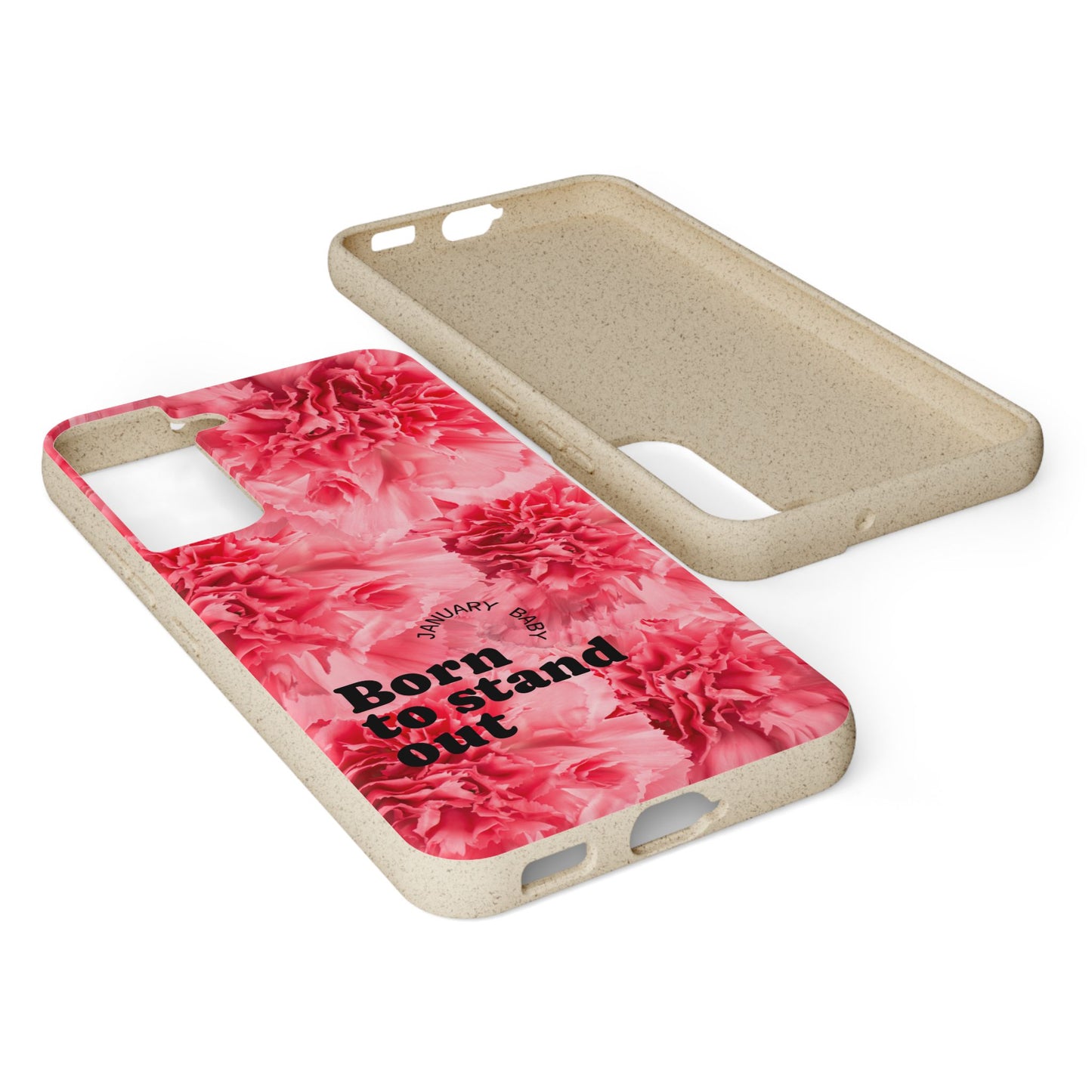 January Eco-friendly birth flower - Biodegradable case
