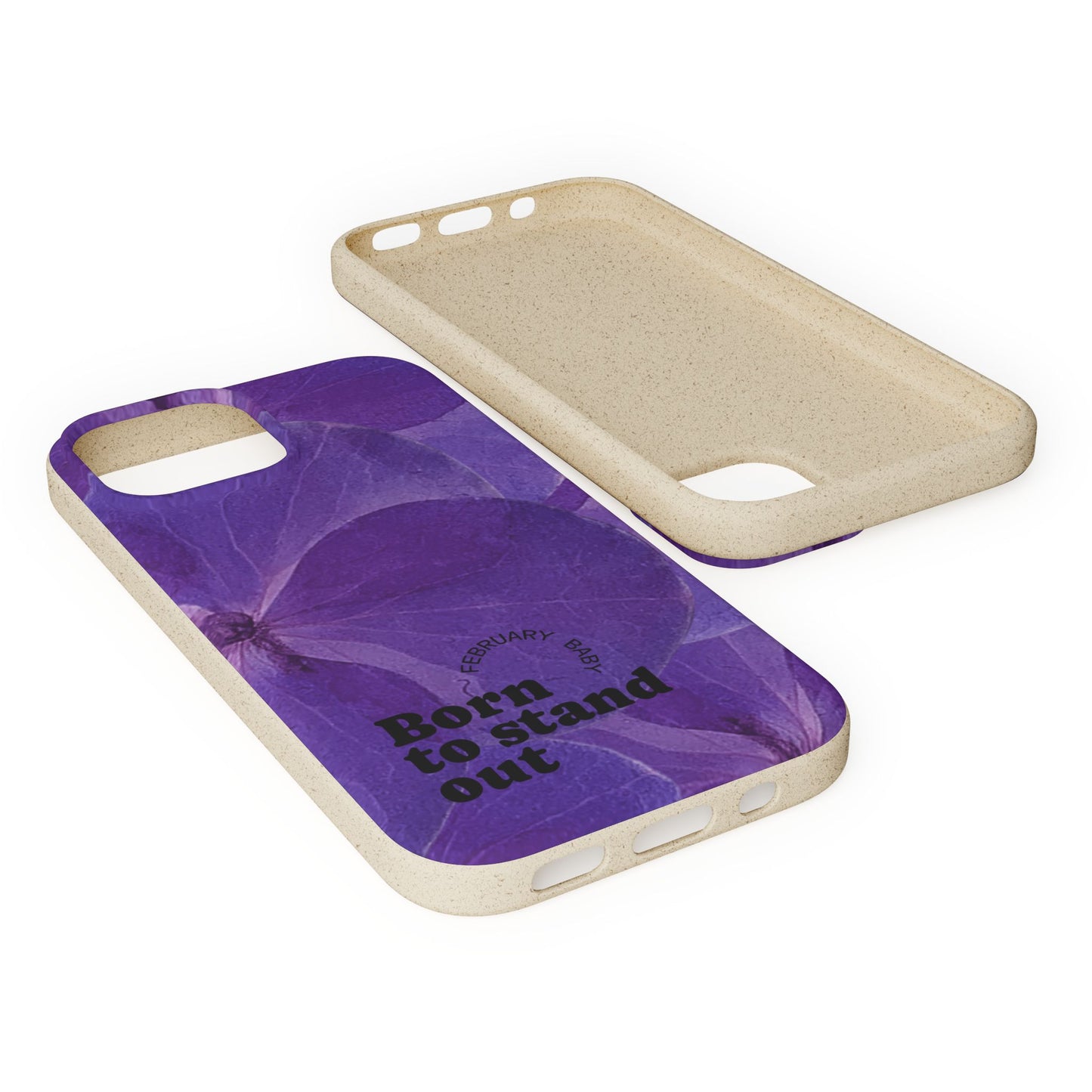 Eco-Friendly February birth flower - Biodegradable case