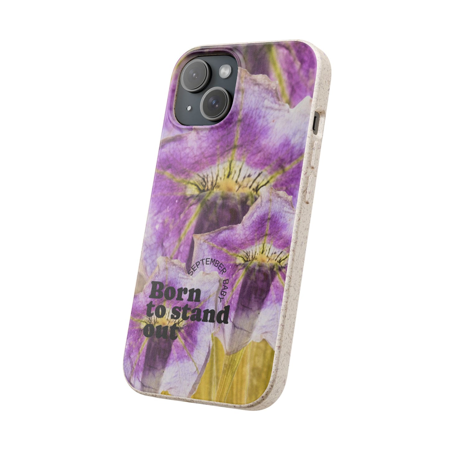 September Eco-friendly birth flower - Biodegradable case