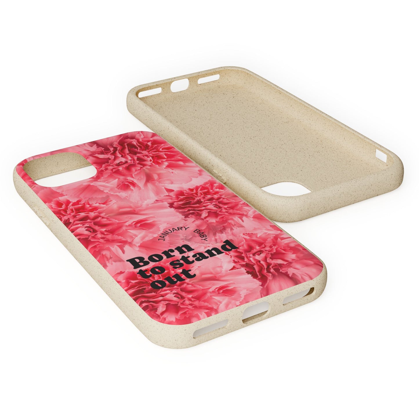 January Eco-friendly birth flower - Biodegradable case