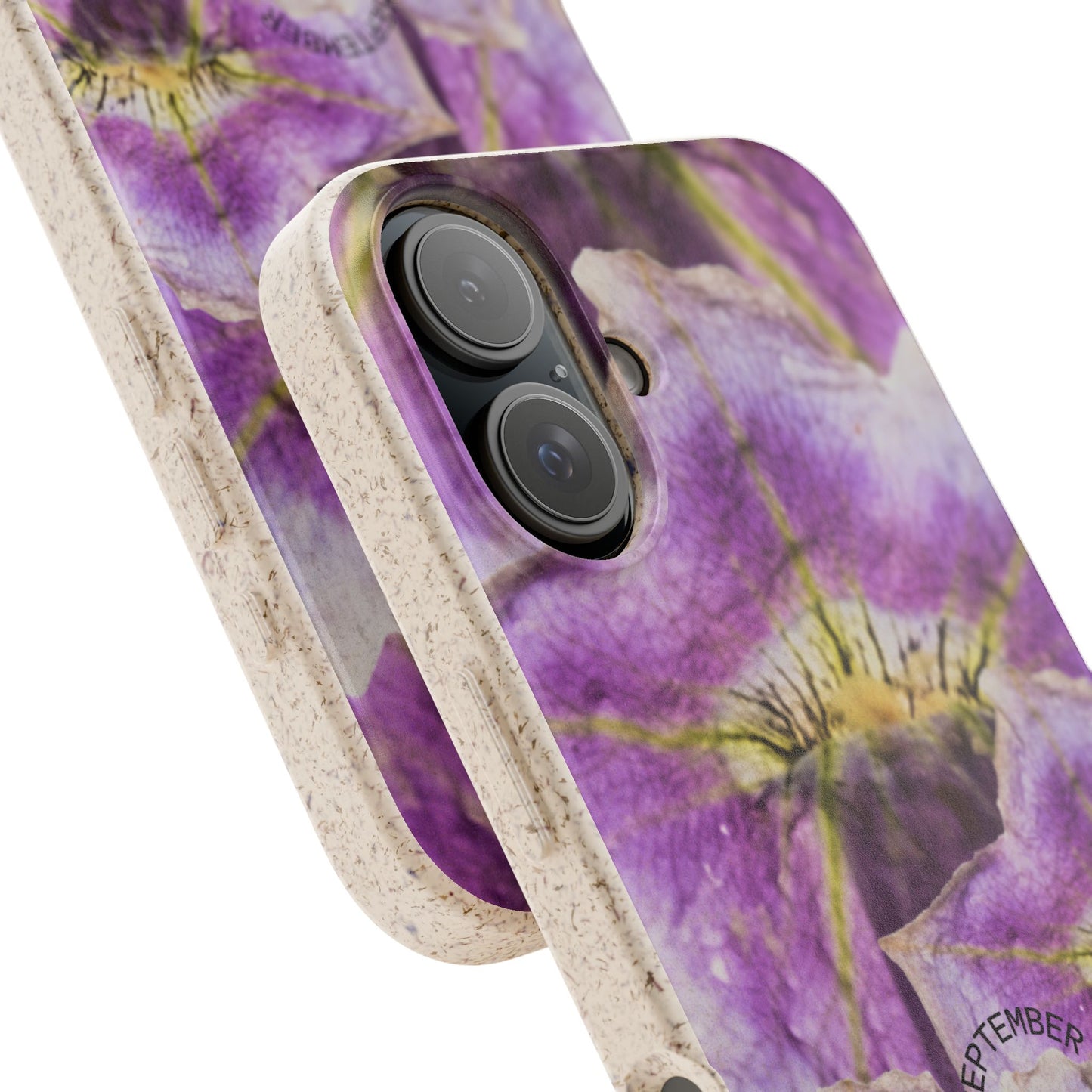 September Eco-friendly birth flower - Biodegradable case