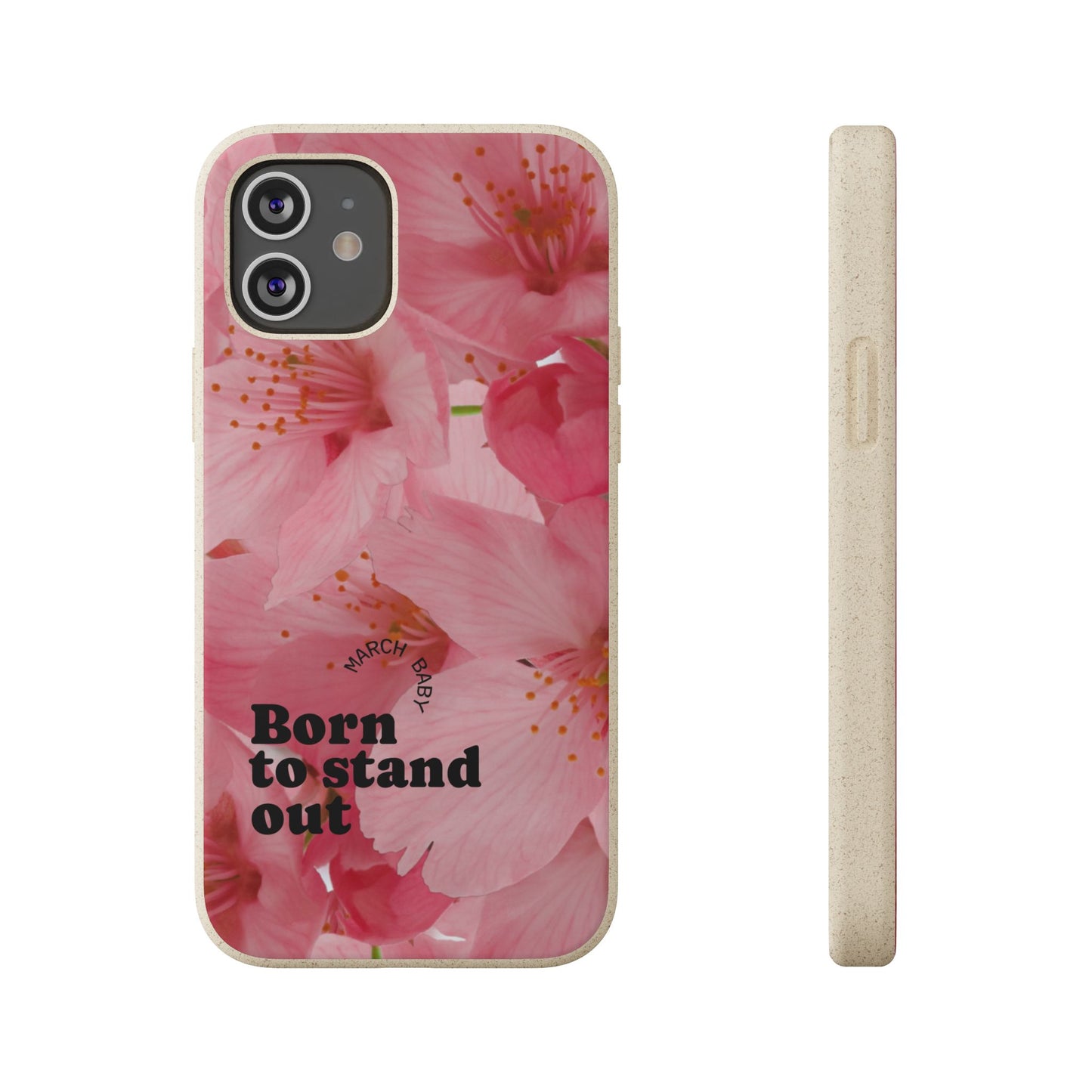 March Eco-friendly birth flower - Biodegradable case