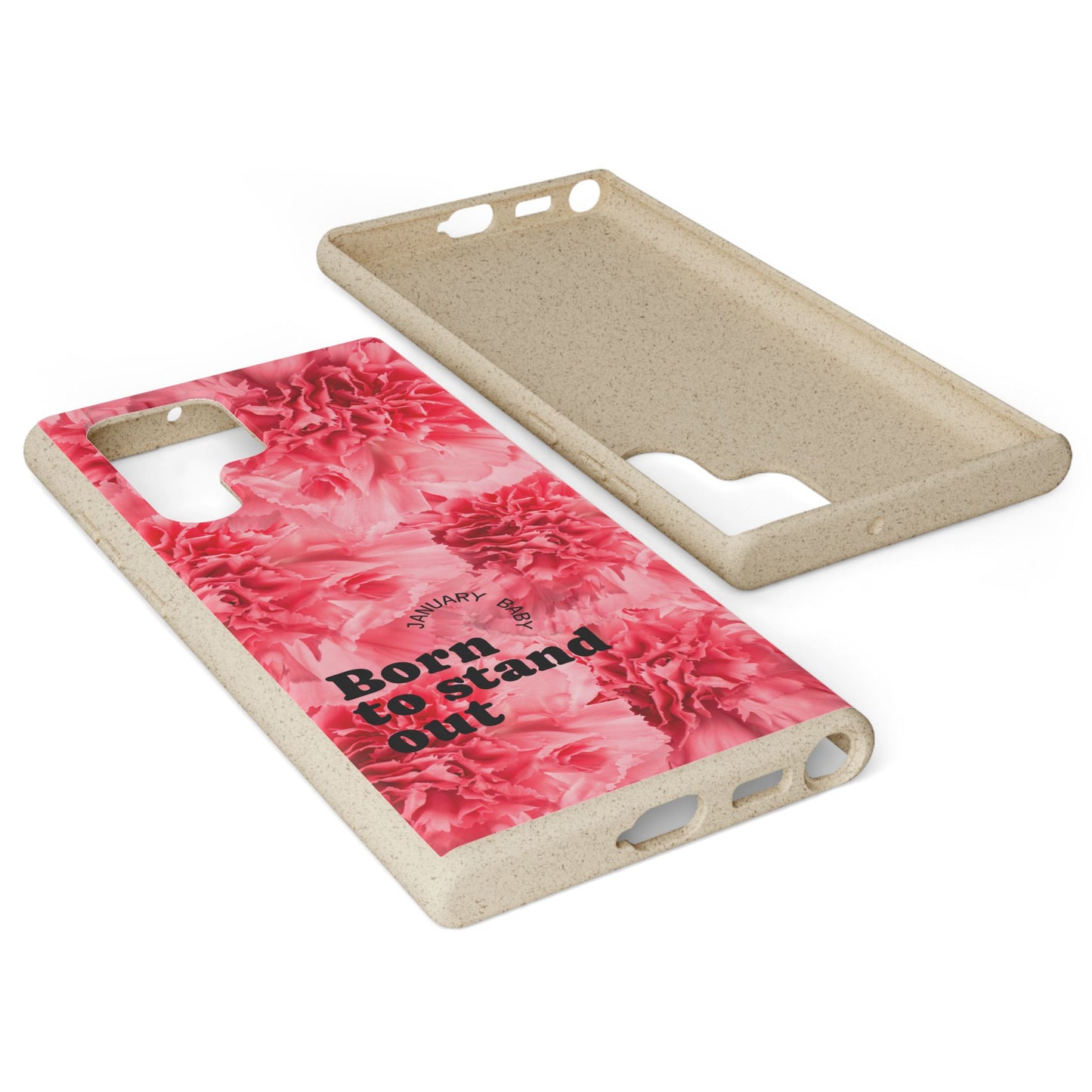 January Eco-friendly birth flower - Biodegradable case