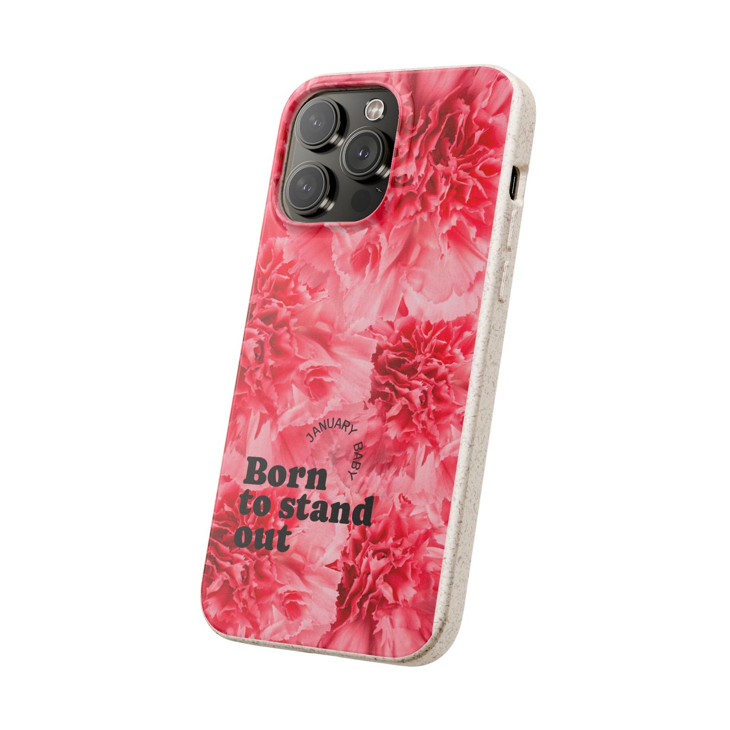 January Eco-friendly birth flower - Biodegradable case