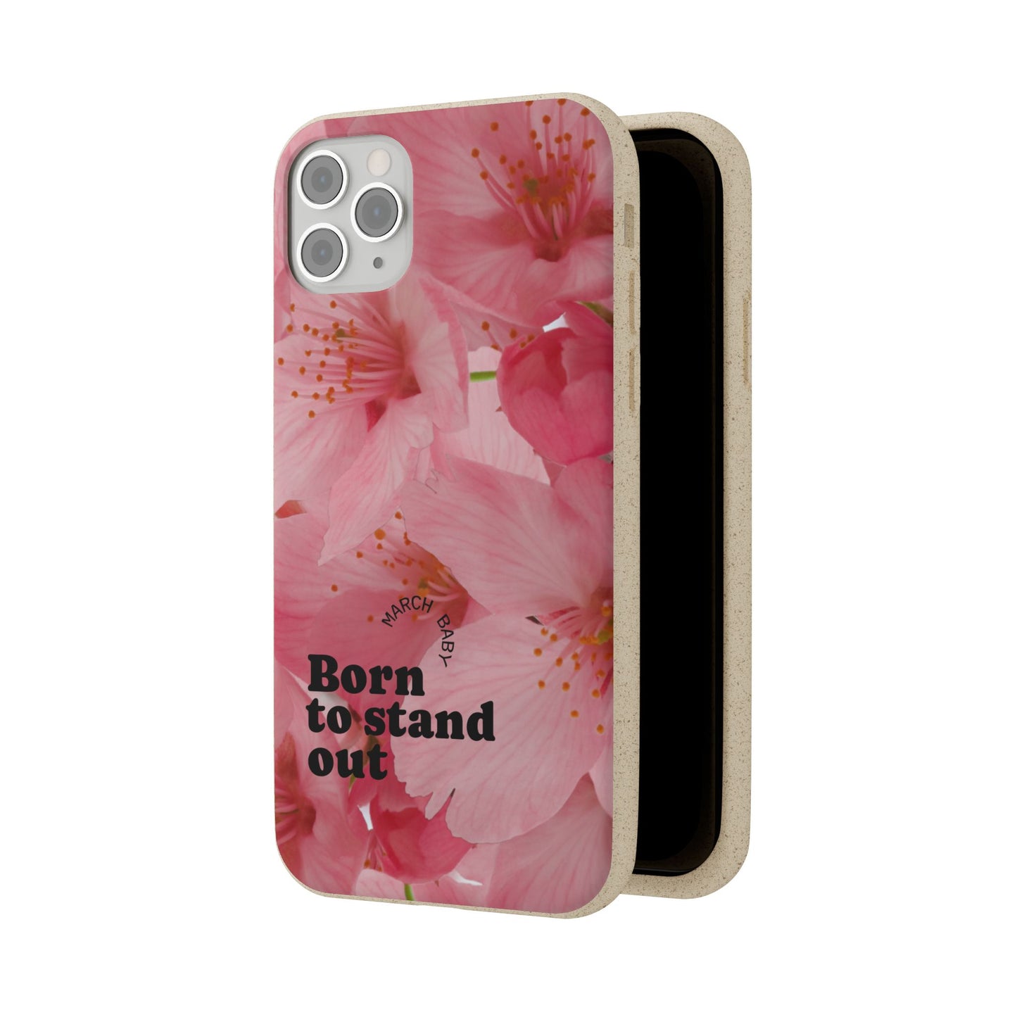 March Eco-friendly birth flower - Biodegradable case