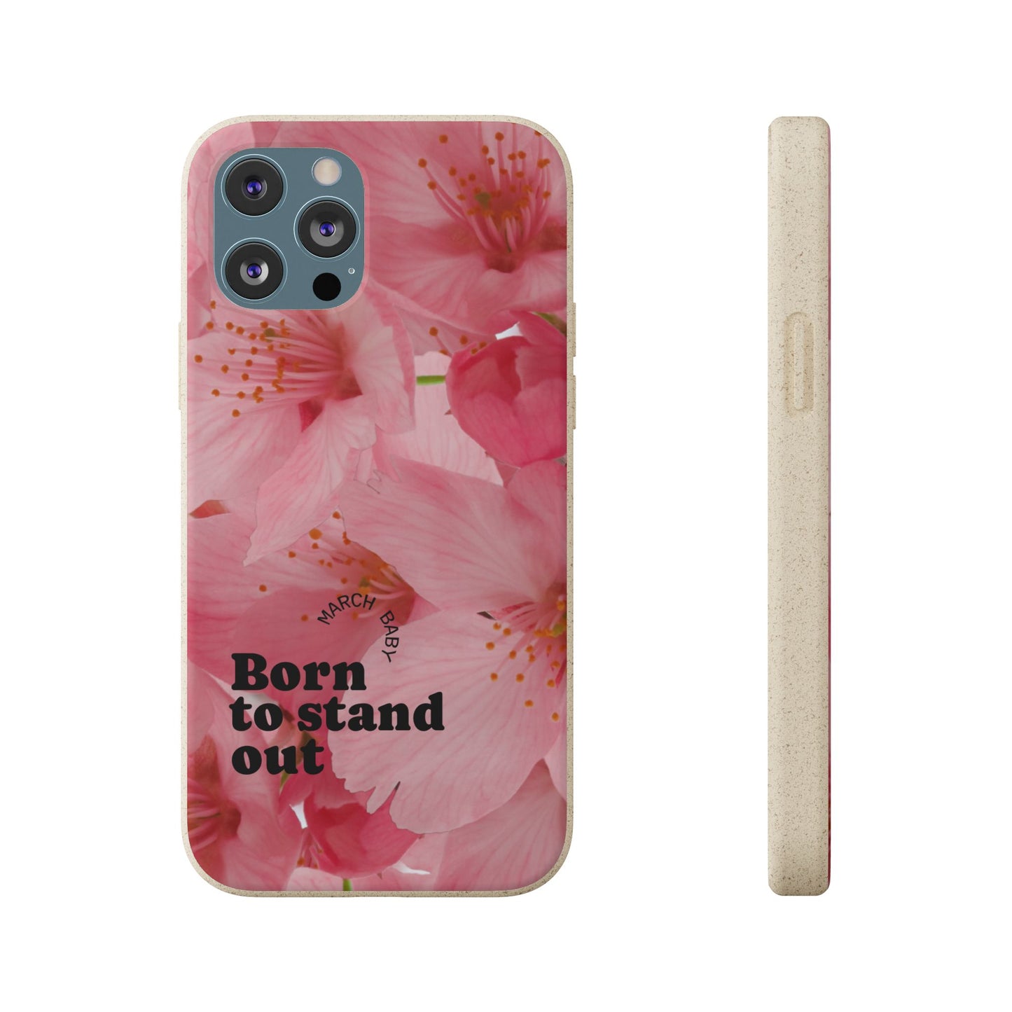 March Eco-friendly birth flower - Biodegradable case