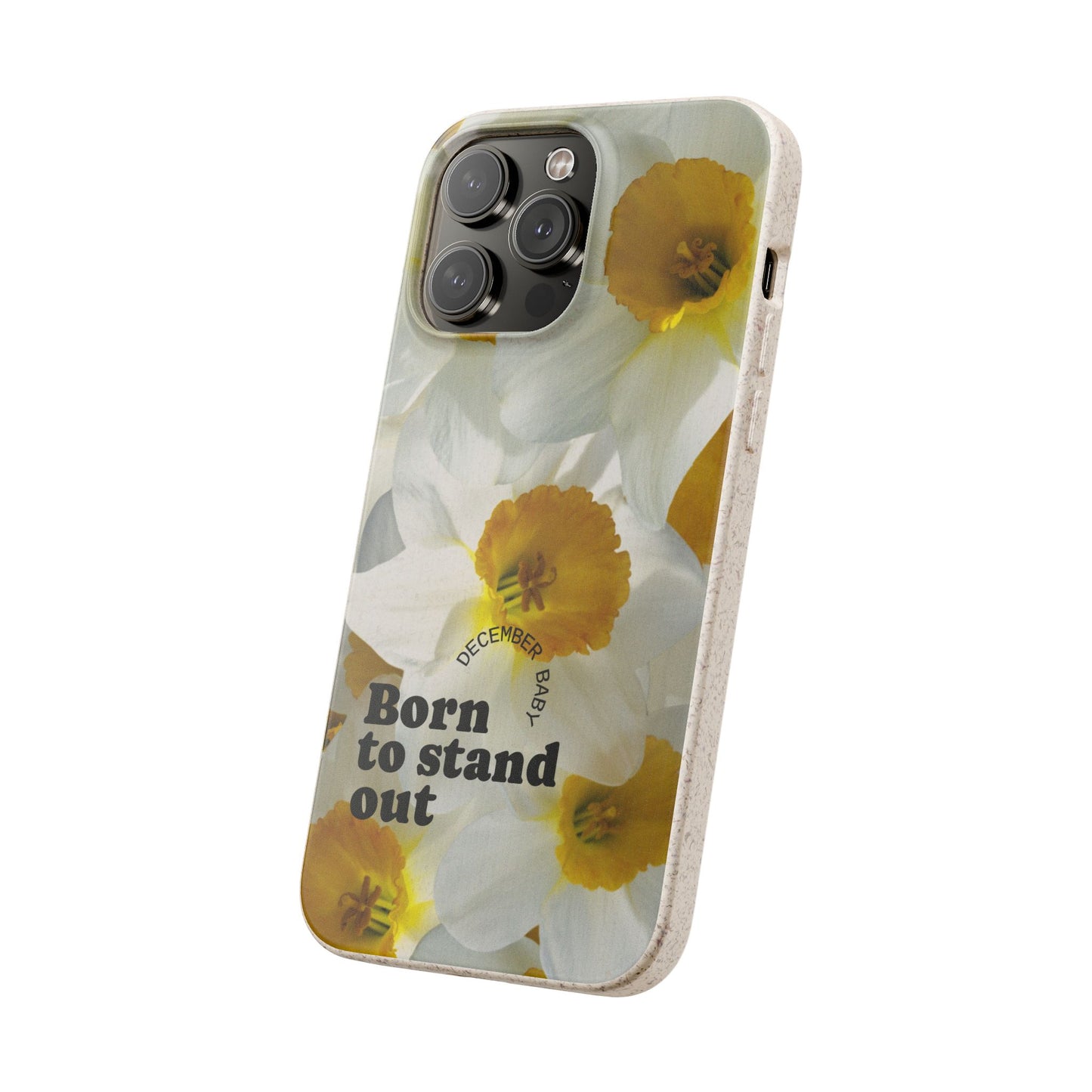 December Eco-friendly birth flower - Biodegradable case