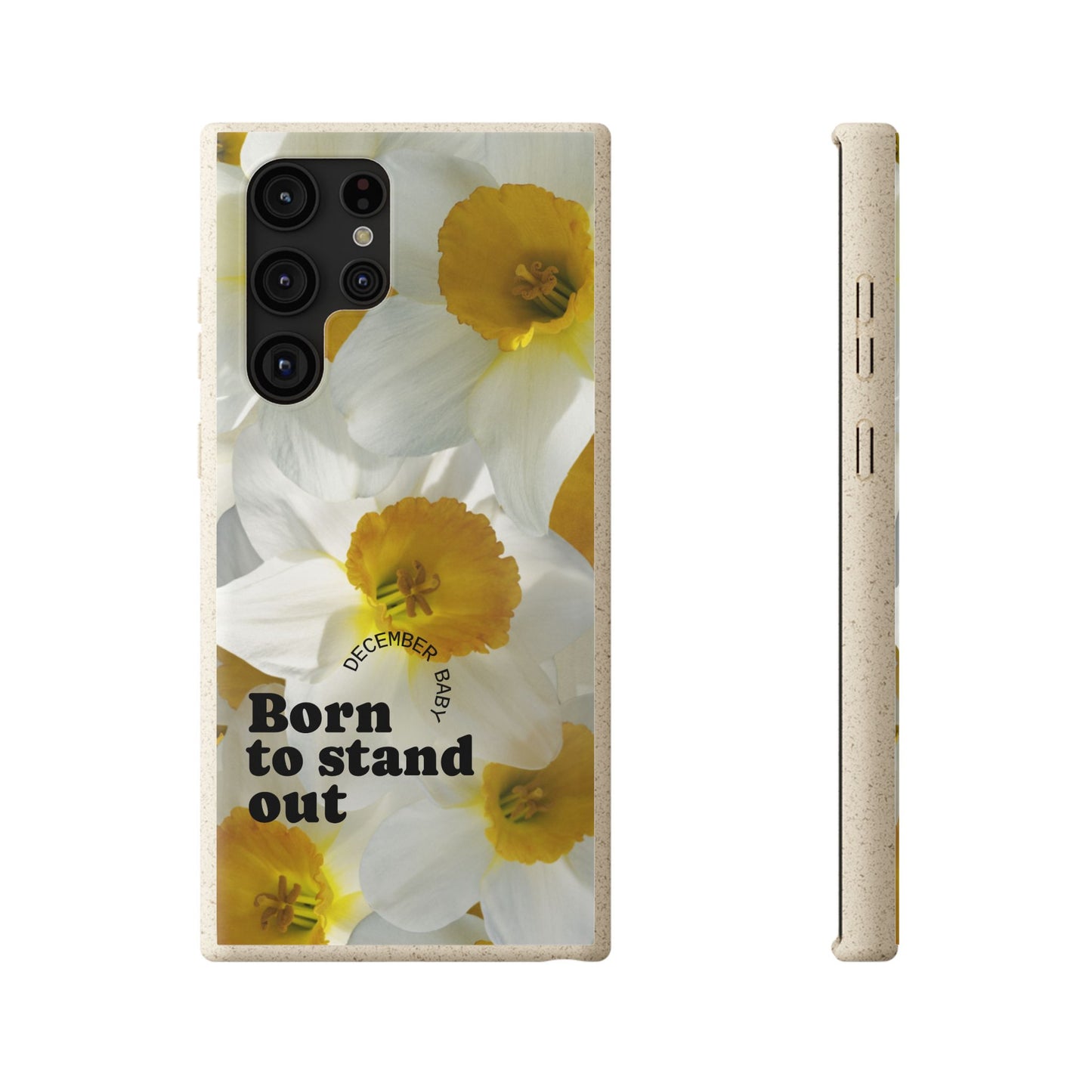 December Eco-friendly birth flower - Biodegradable case