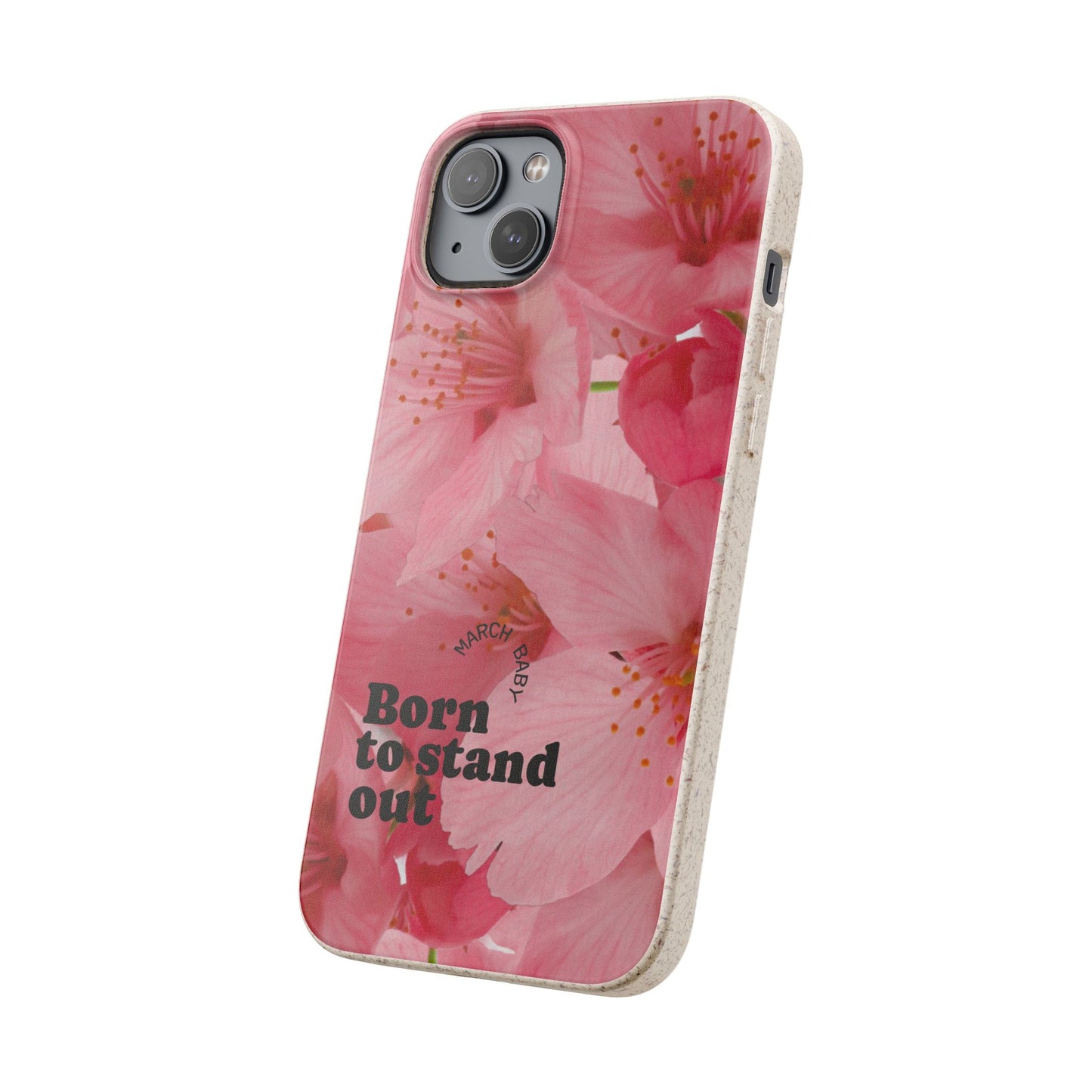 March Eco-friendly birth flower - Biodegradable case