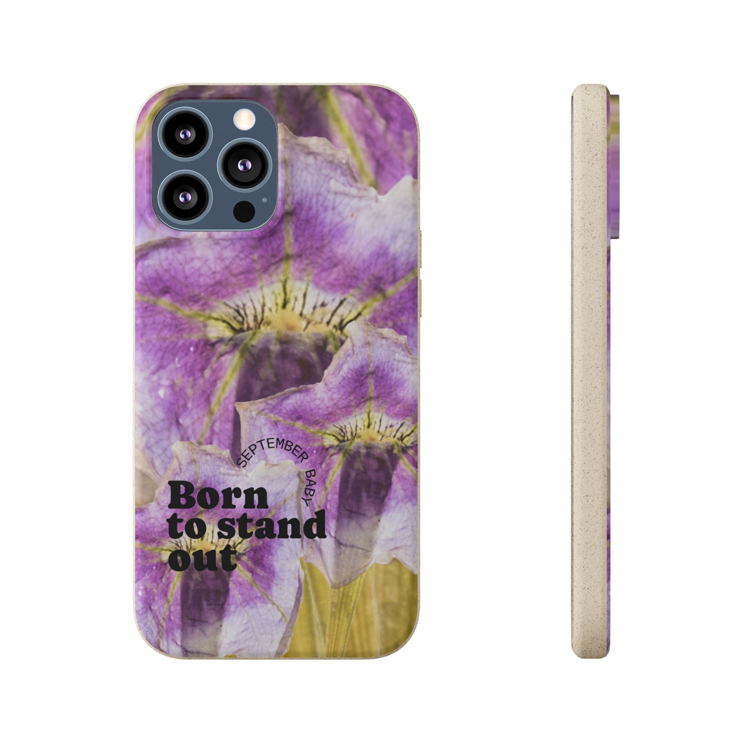 September Eco-friendly birth flower - Biodegradable case