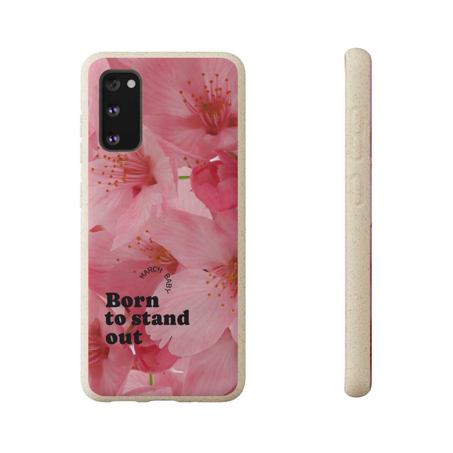 March Eco-friendly birth flower - Biodegradable case