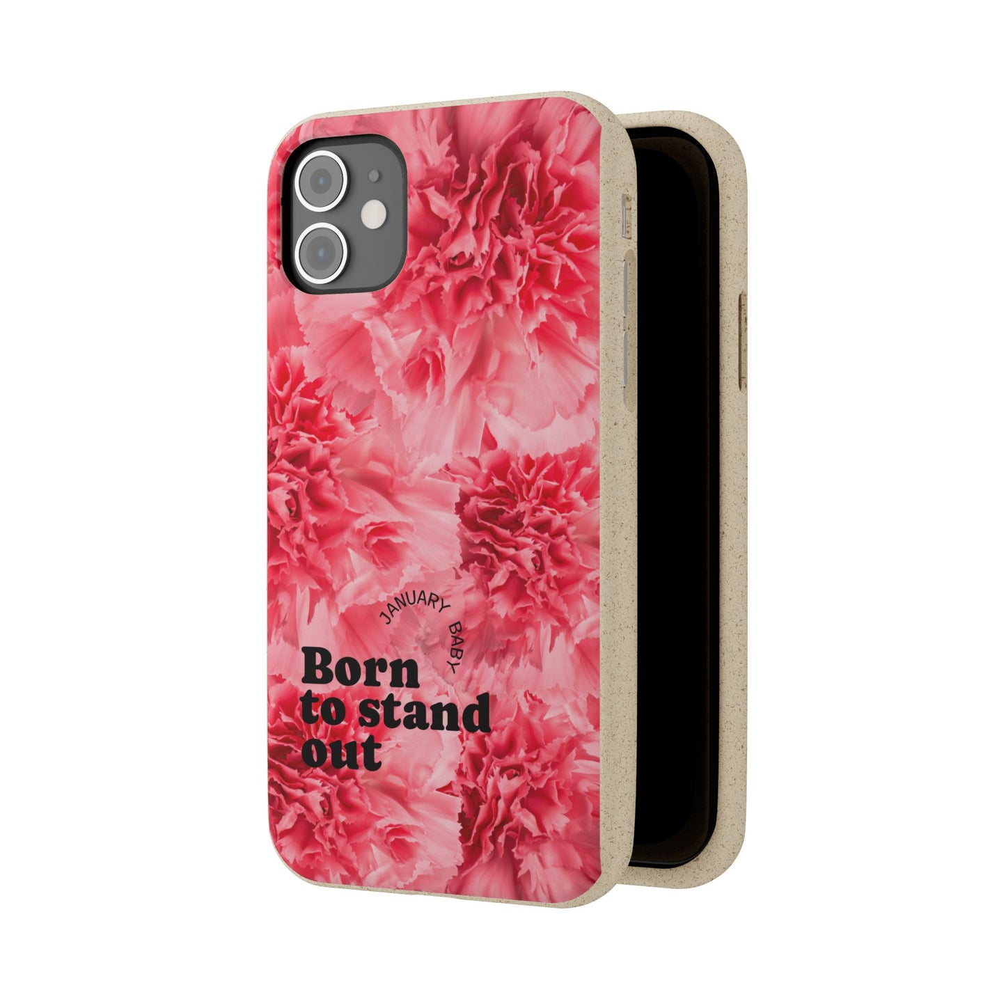 January Eco-friendly birth flower - Biodegradable case