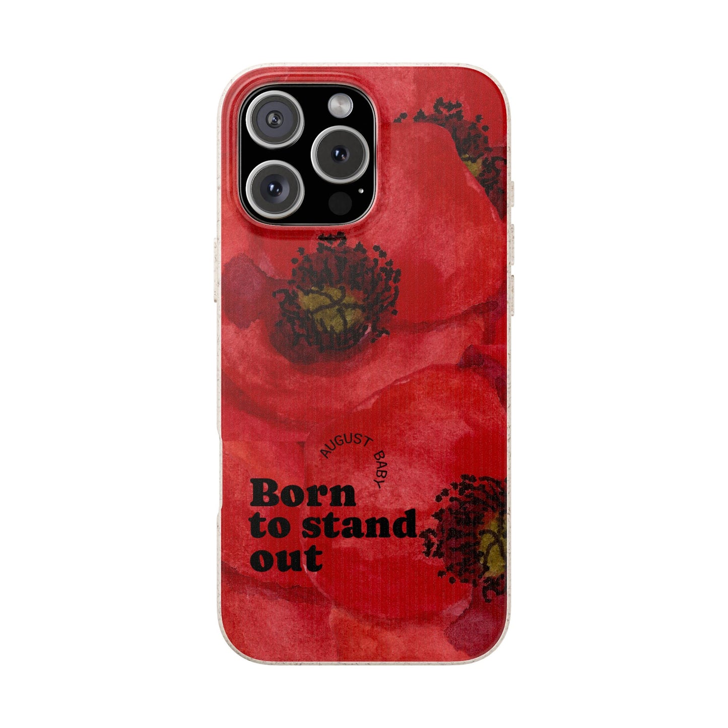 August Eco-friendly birth flower - Biodegradable case