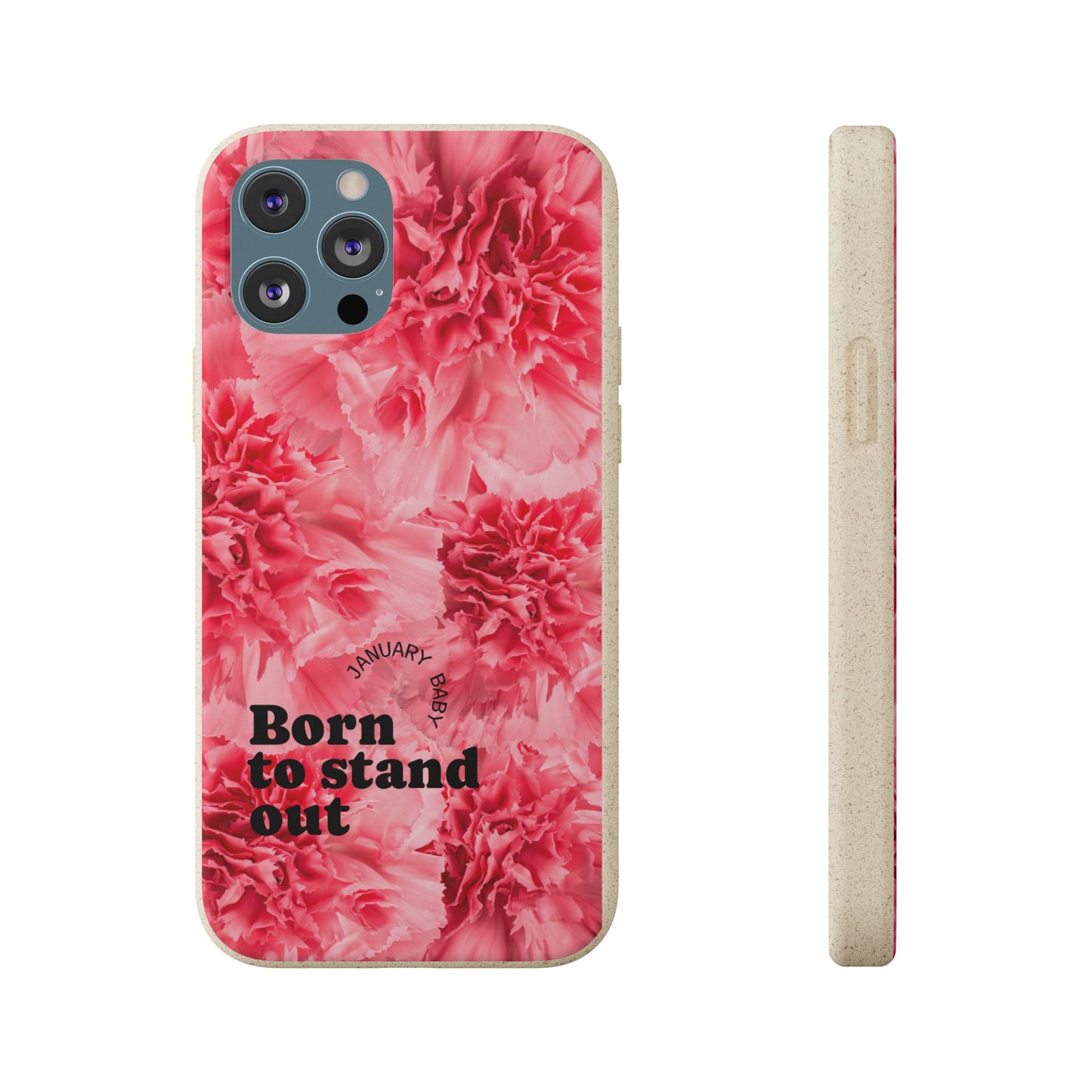 January Eco-friendly birth flower - Biodegradable case