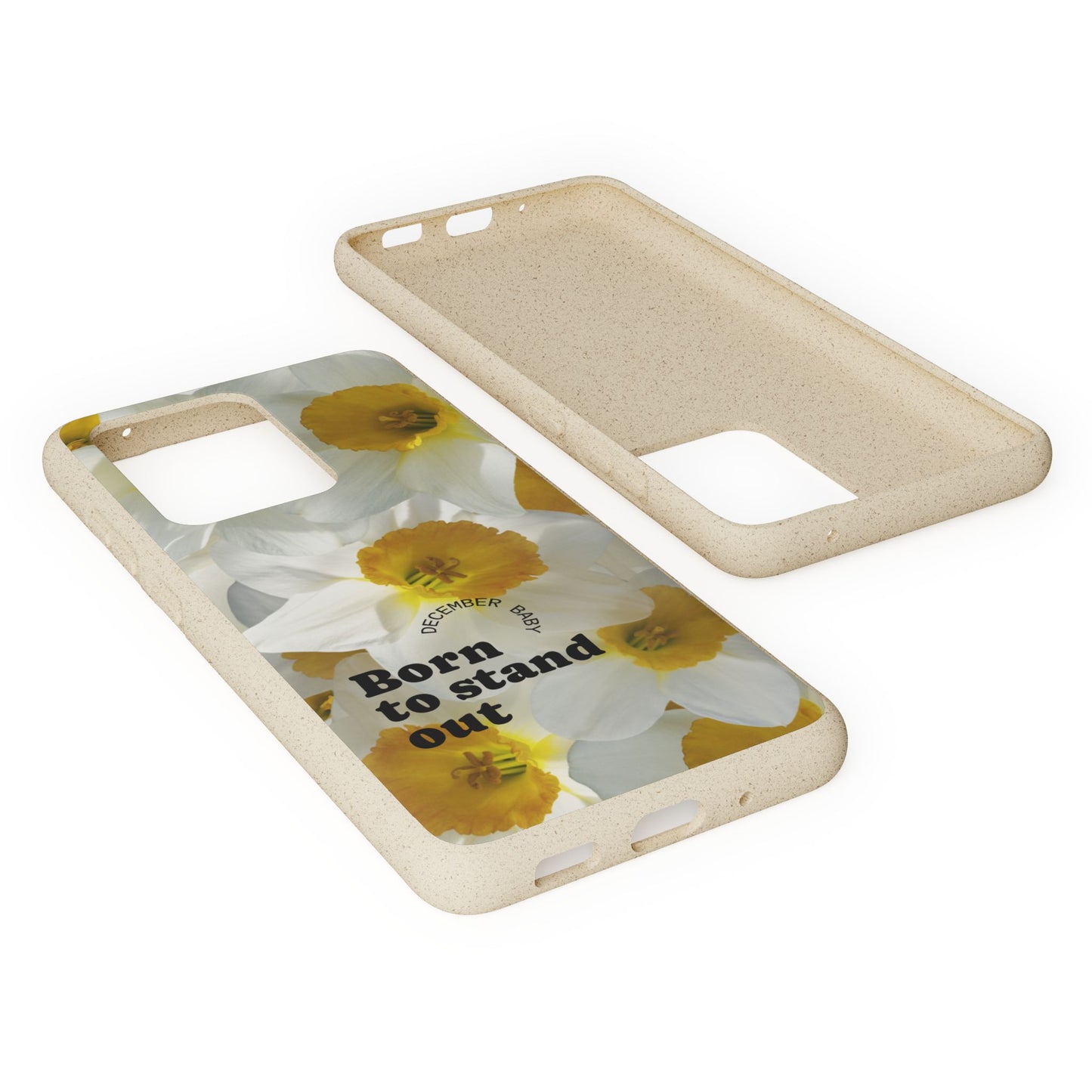 December Eco-friendly birth flower - Biodegradable case