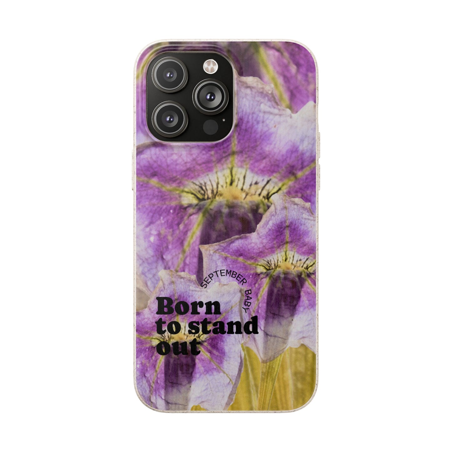 September Eco-friendly birth flower - Biodegradable case