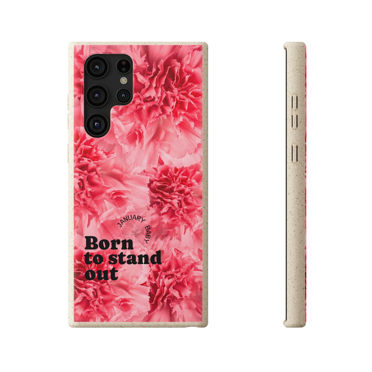 January Eco-friendly birth flower - Biodegradable case