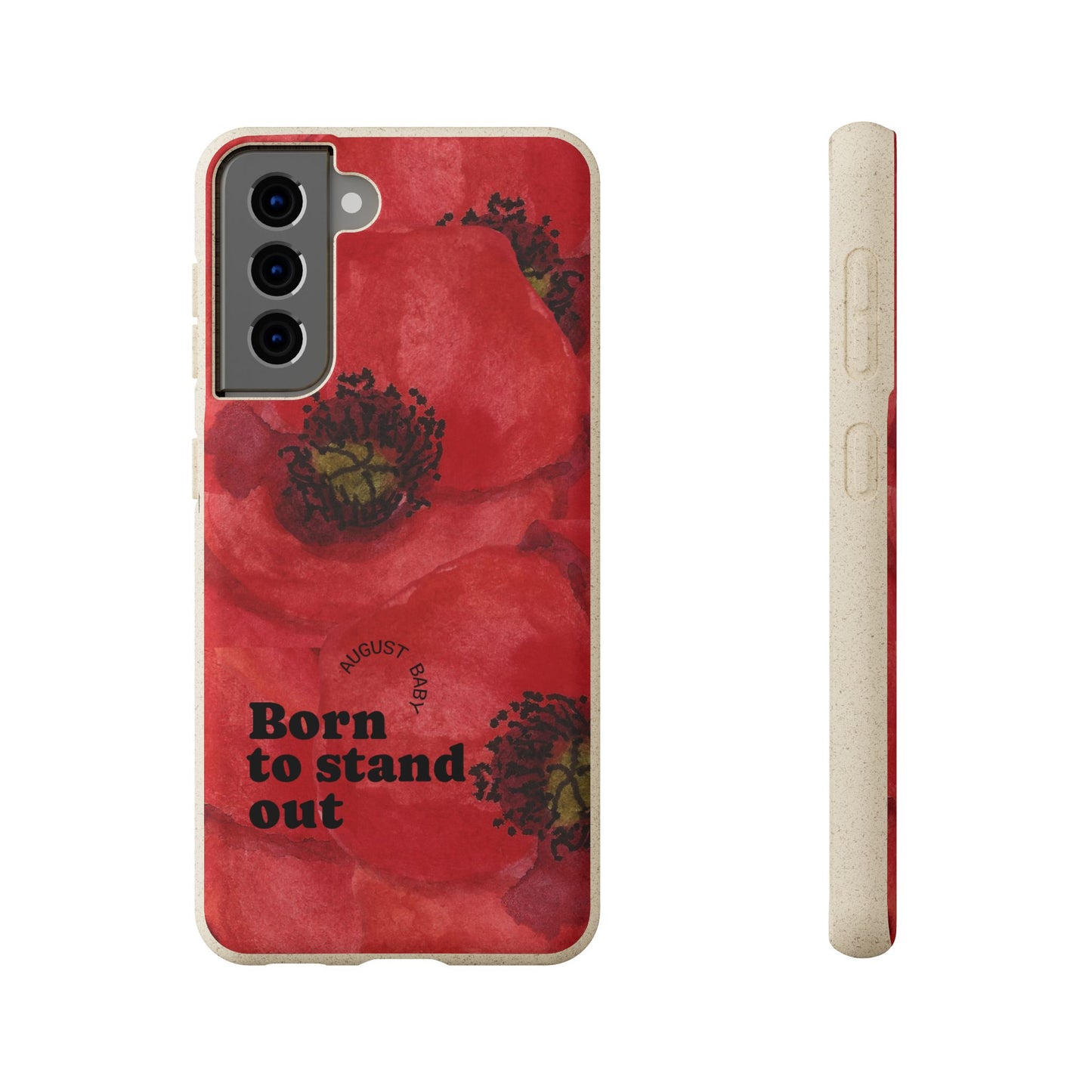 August Eco-friendly birth flower - Biodegradable case