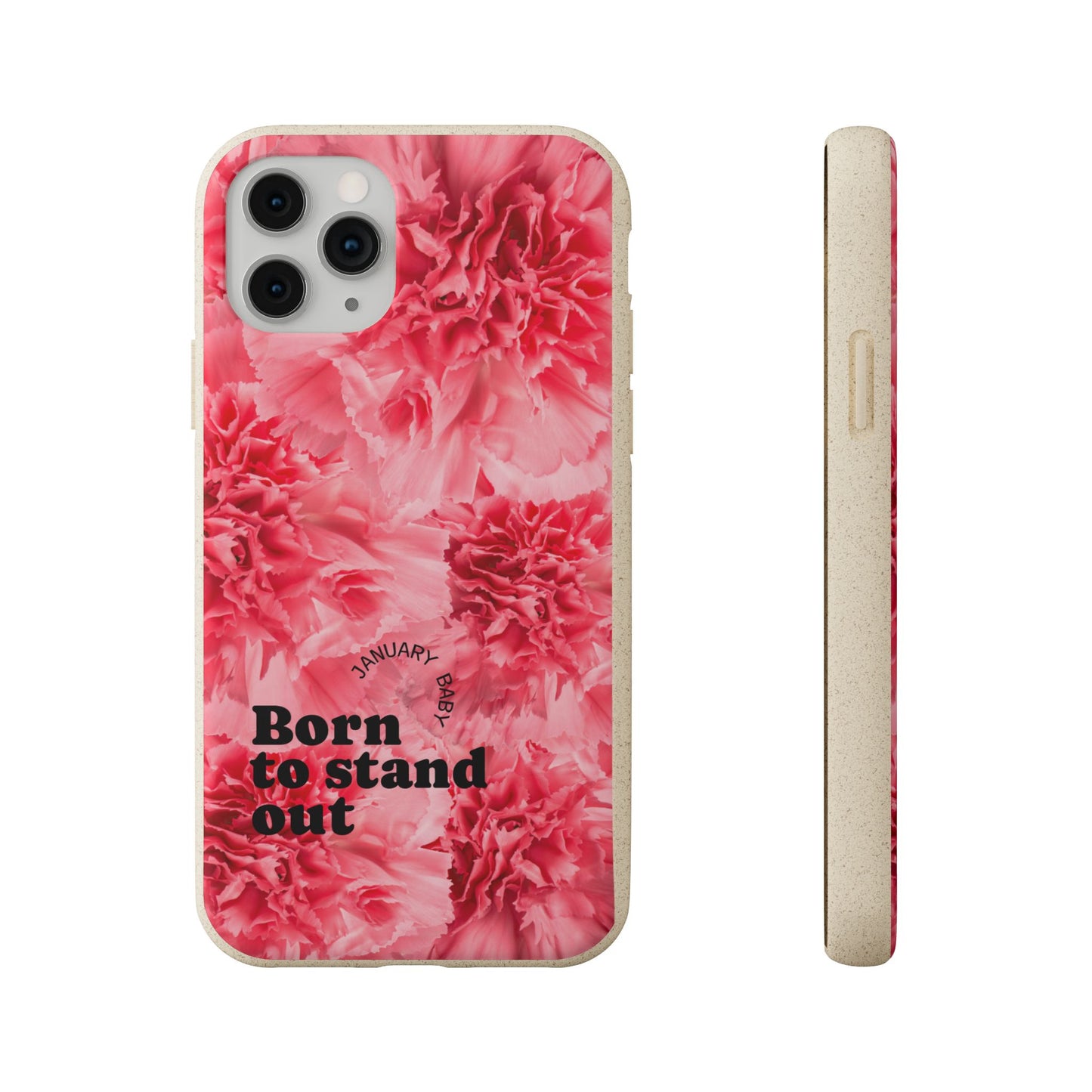 January Eco-friendly birth flower - Biodegradable case