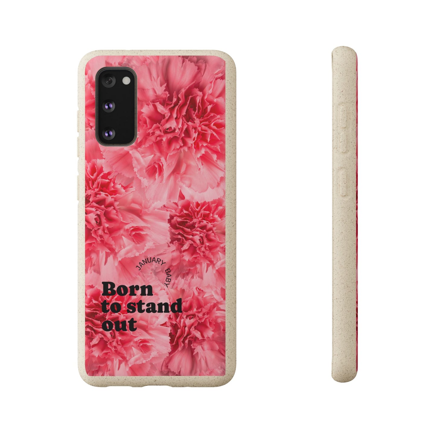 January Eco-friendly birth flower - Biodegradable case