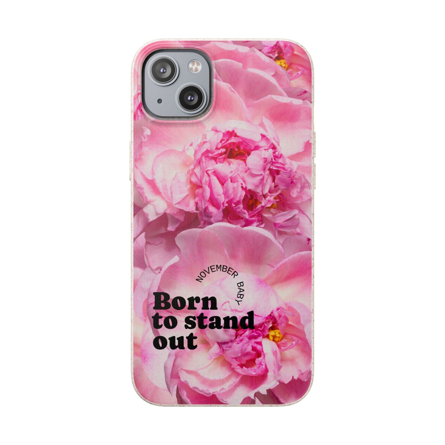 November Eco-friendly birth flower - Biodegradable case