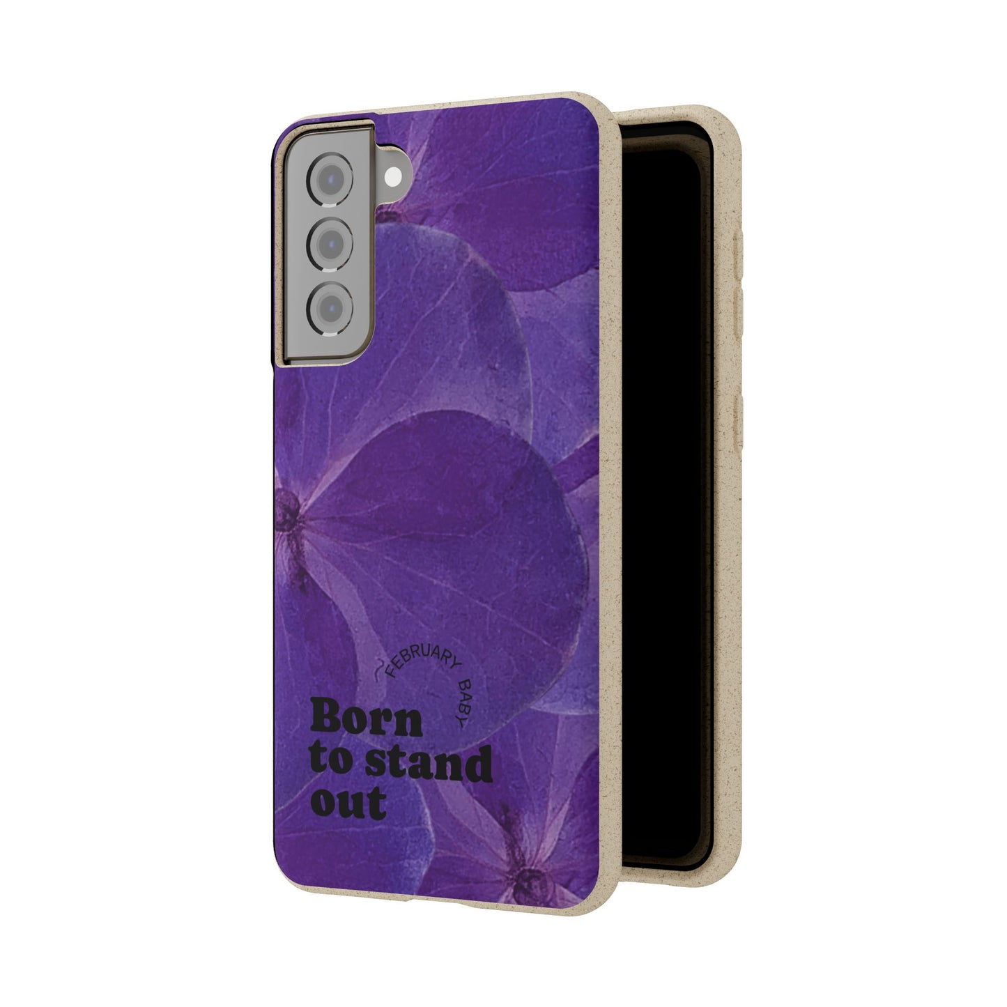 Eco-Friendly February birth flower - Biodegradable case