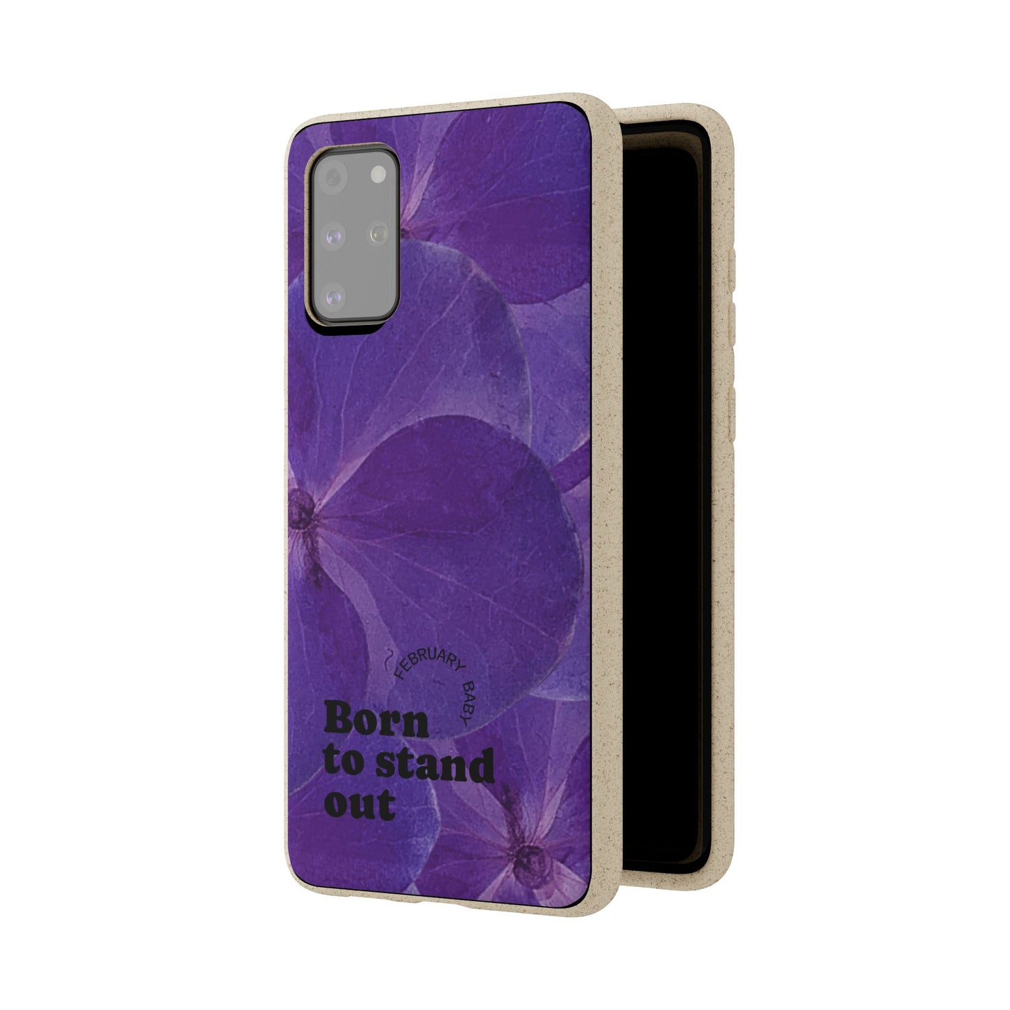Eco-Friendly February birth flower - Biodegradable case